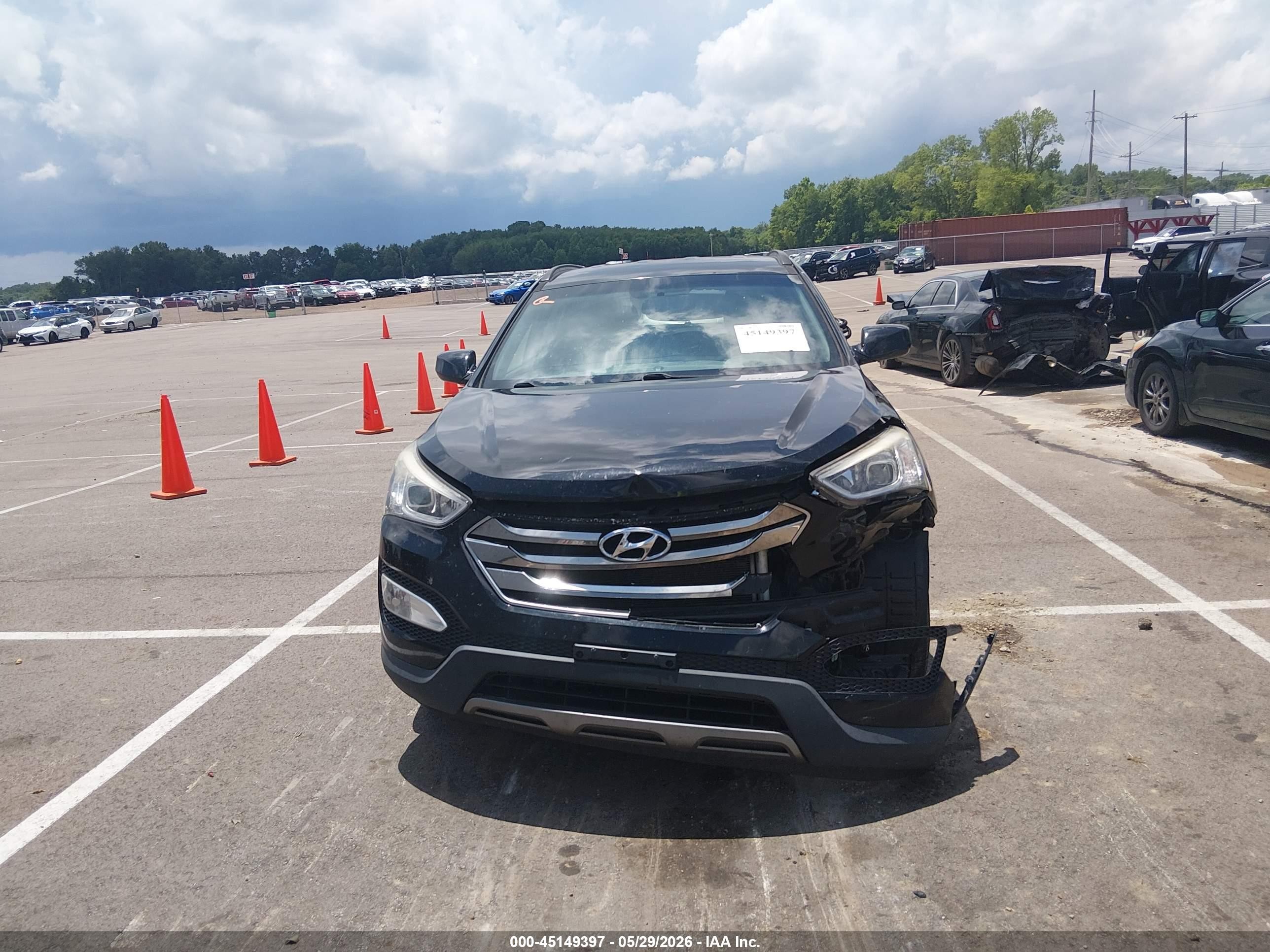 2016 Hyundai Santa Fe Sport 2.4l Black vin: 5XYZUDLB4GG379556