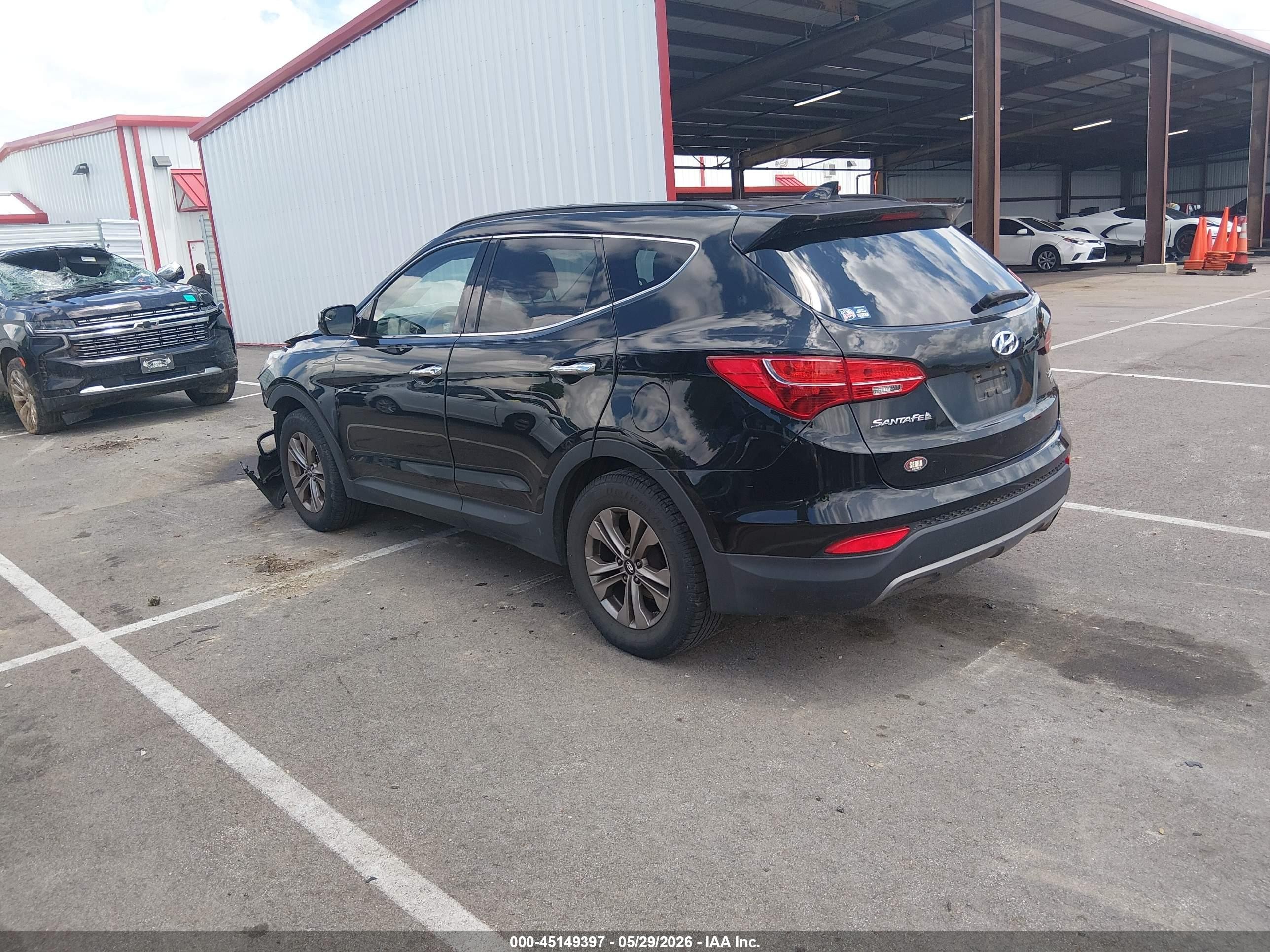 2016 Hyundai Santa Fe Sport 2.4l Black vin: 5XYZUDLB4GG379556
