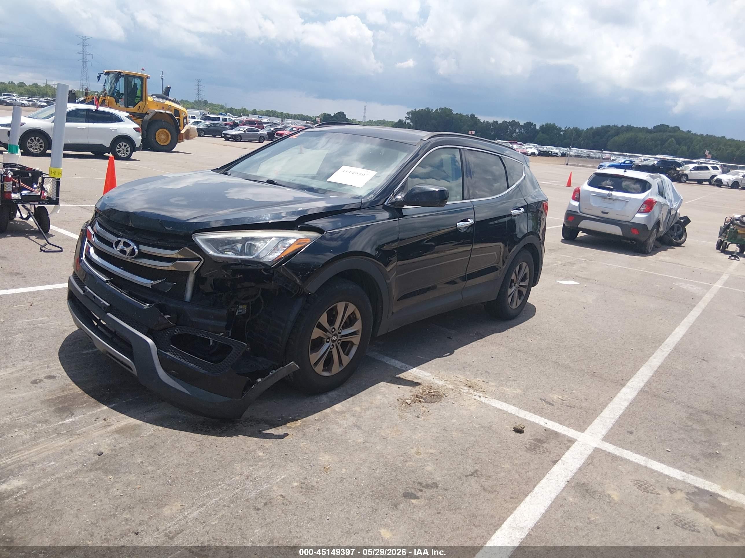 2016 Hyundai Santa Fe Sport 2.4l Black vin: 5XYZUDLB4GG379556
