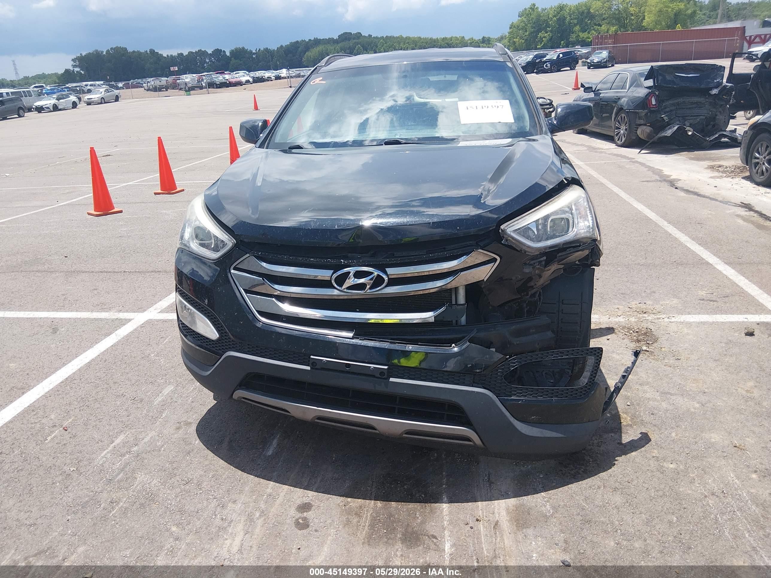 2016 Hyundai Santa Fe Sport 2.4l Black vin: 5XYZUDLB4GG379556