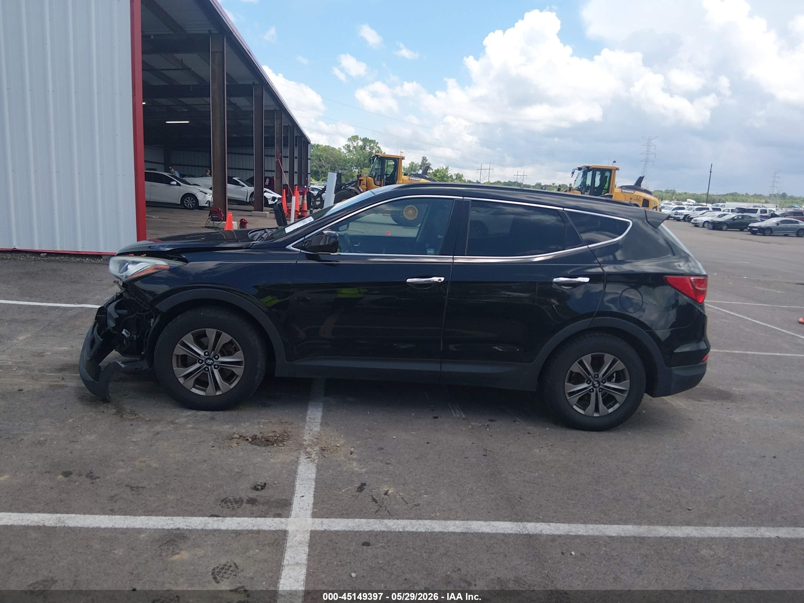 2016 Hyundai Santa Fe Sport 2.4l Black vin: 5XYZUDLB4GG379556