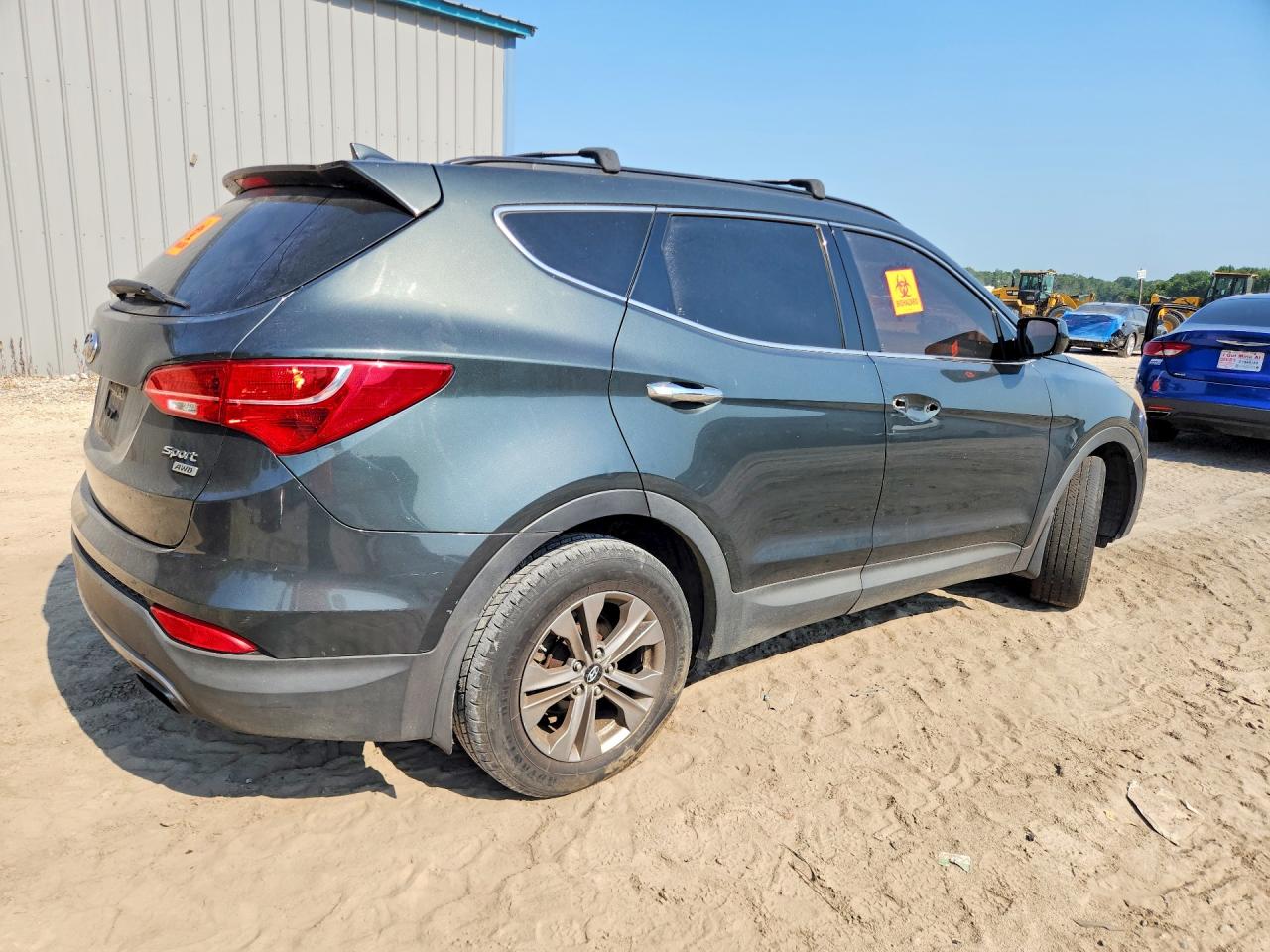2013 Hyundai Santa Fe Sport 2.4l Green vin: 5XYZUDLB5DG112082