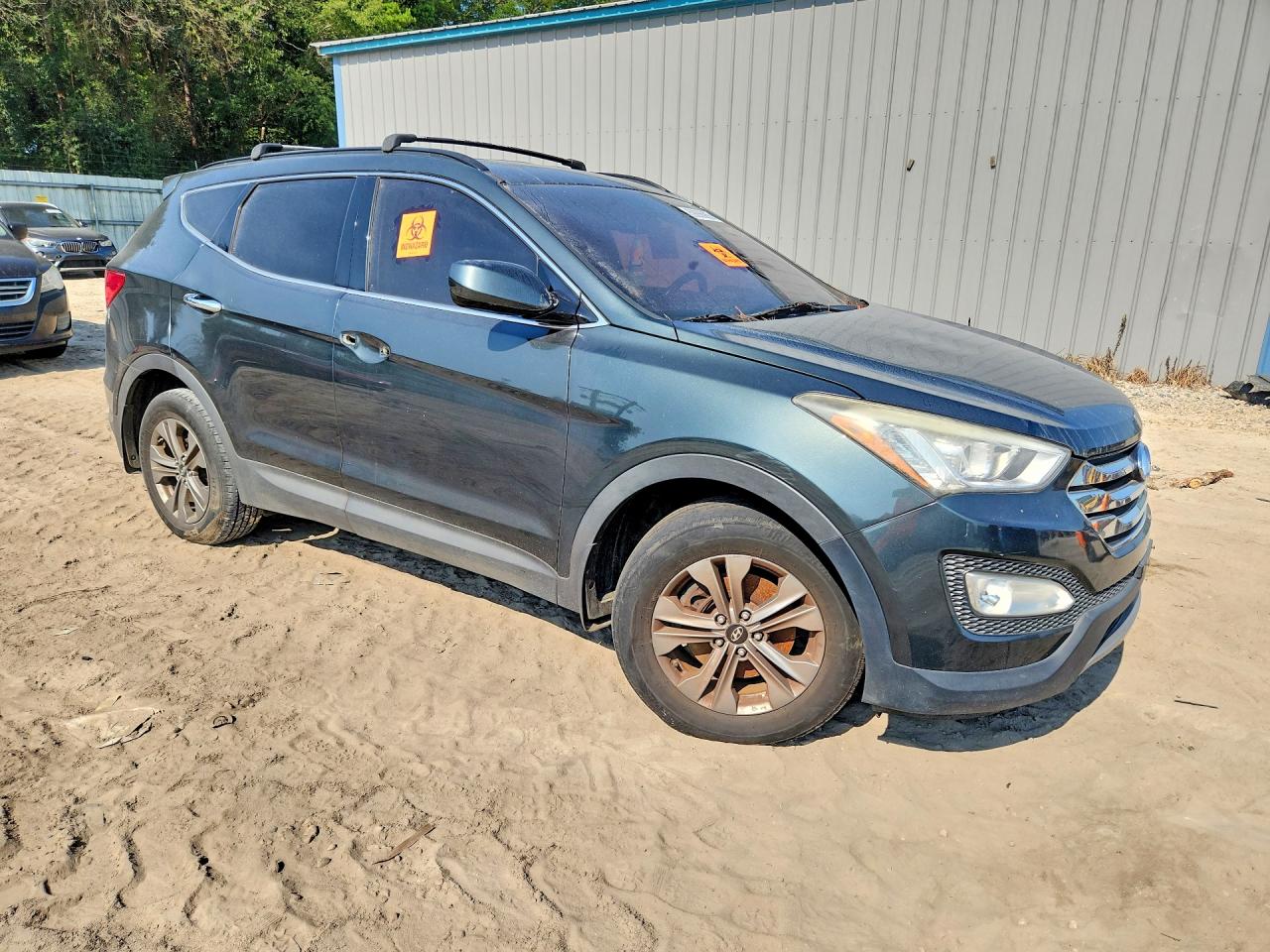 2013 Hyundai Santa Fe Sport 2.4l Green vin: 5XYZUDLB5DG112082