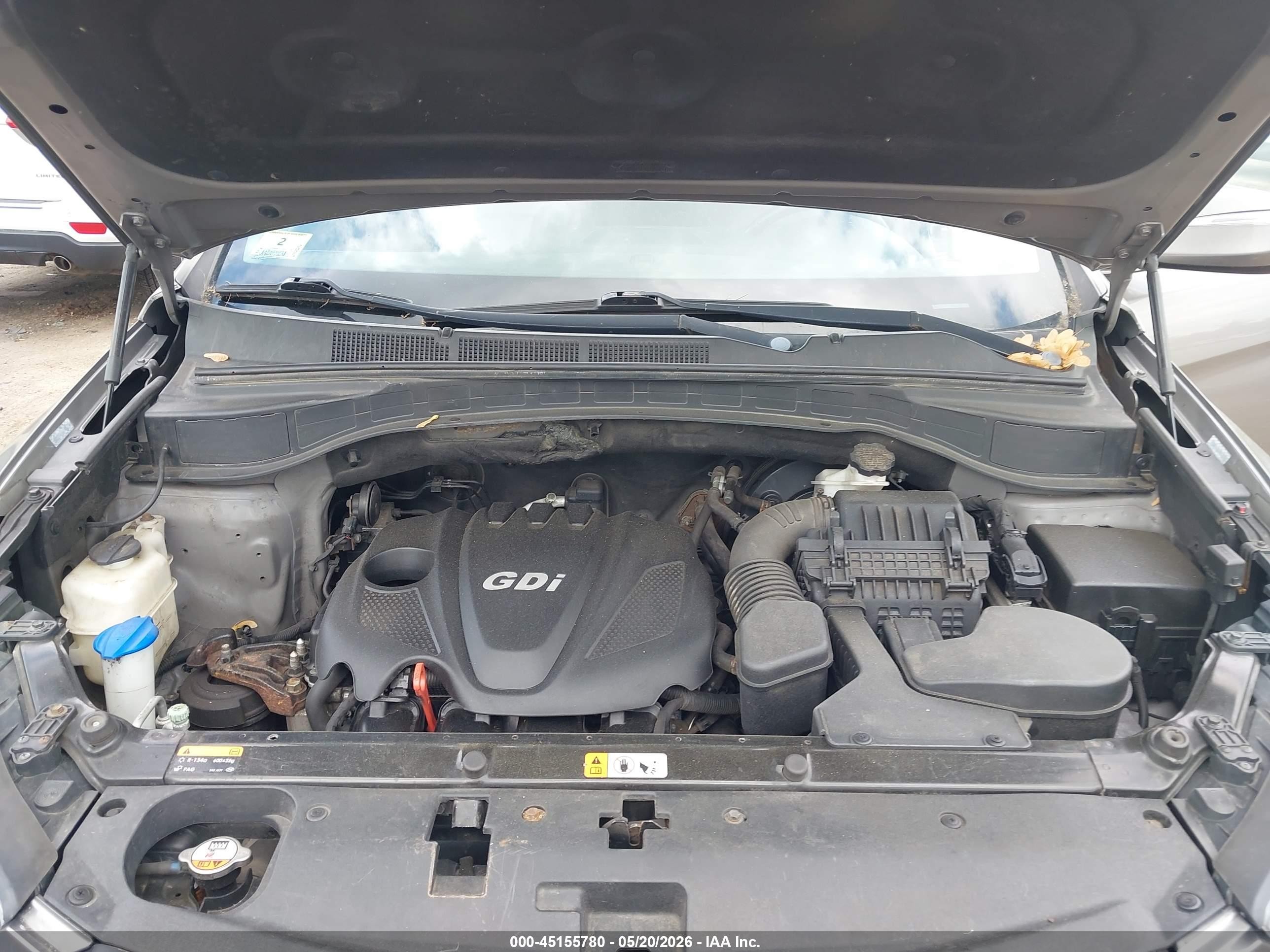 2013 Hyundai Santa Fe Sport Gray vin: 5XYZUDLB5DG122272