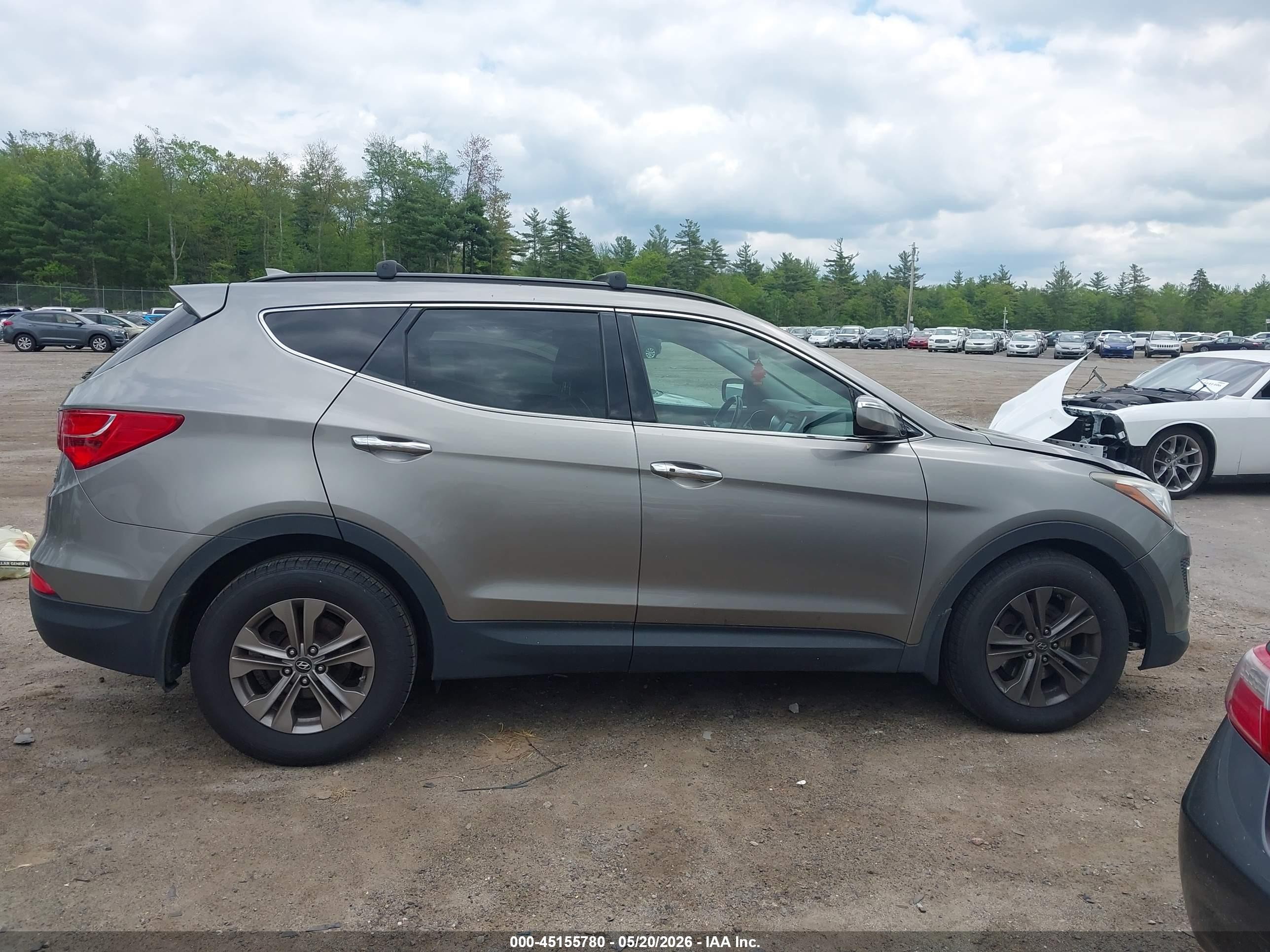 2013 Hyundai Santa Fe Sport Gray vin: 5XYZUDLB5DG122272