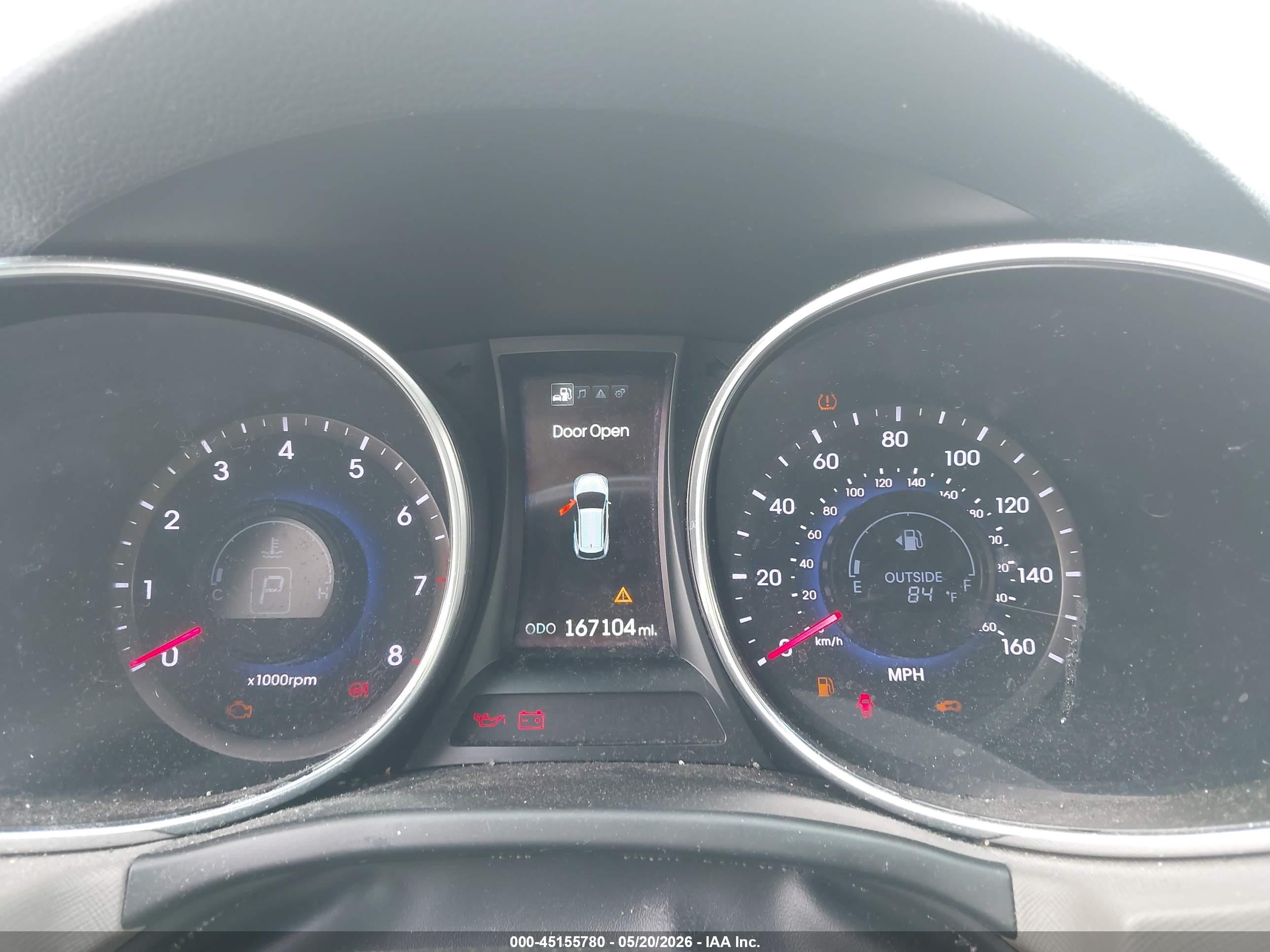 2013 Hyundai Santa Fe Sport Gray vin: 5XYZUDLB5DG122272