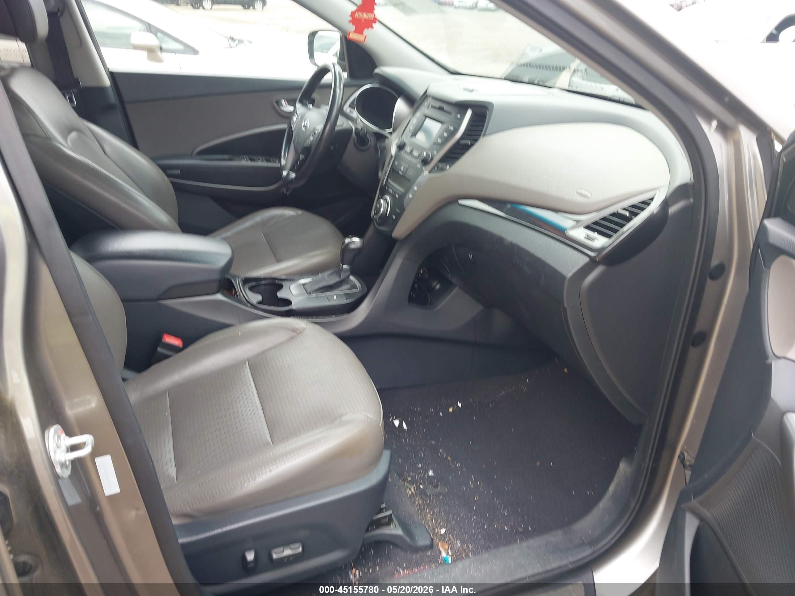 2013 Hyundai Santa Fe Sport Gray vin: 5XYZUDLB5DG122272