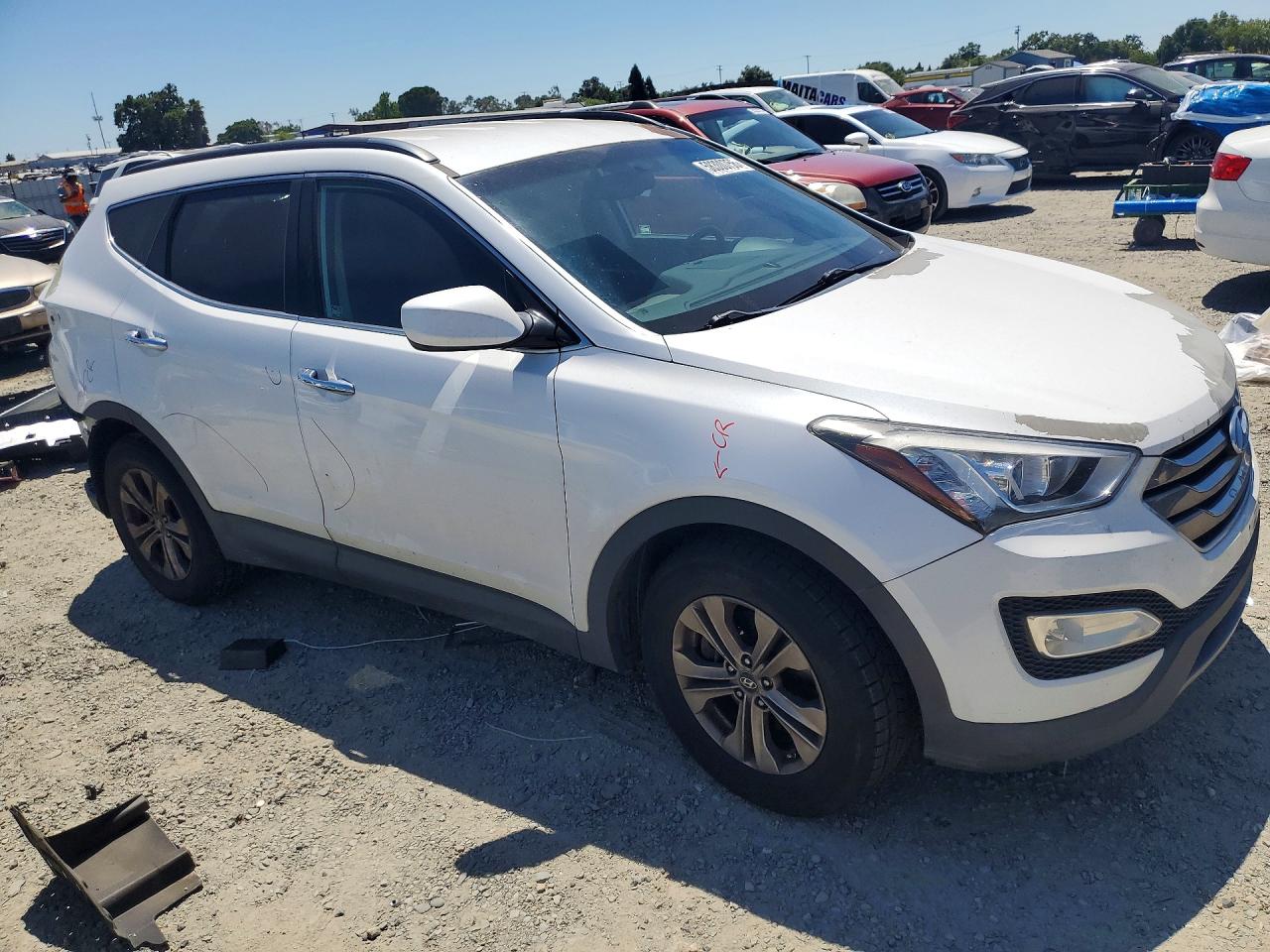 2014 Hyundai Santa Fe Sport 2.4l Белый vin: 5XYZUDLB5EG127652