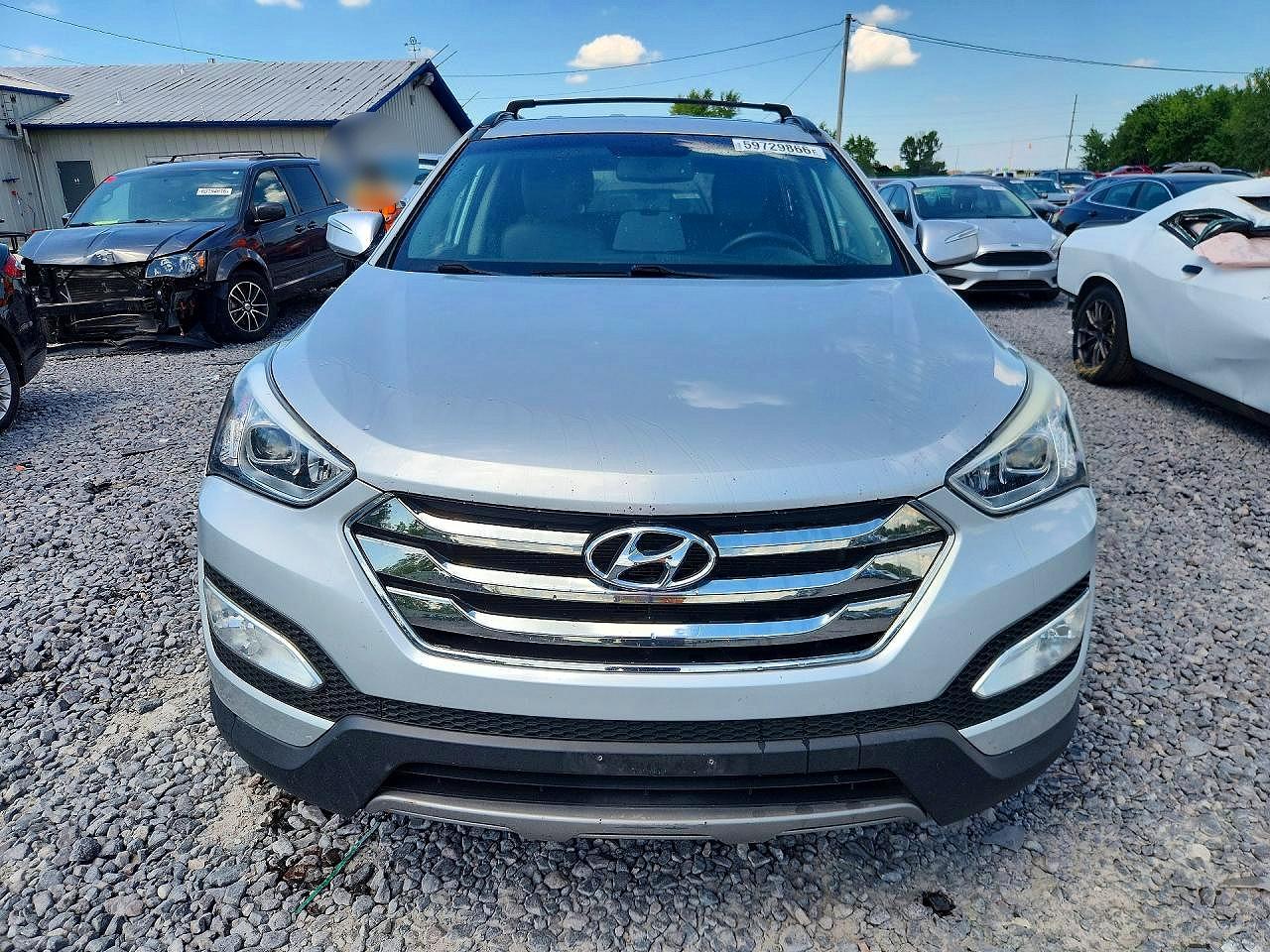 2014 Hyundai Santa Fe Sport 2.4l Silver vin: 5XYZUDLB5EG142328
