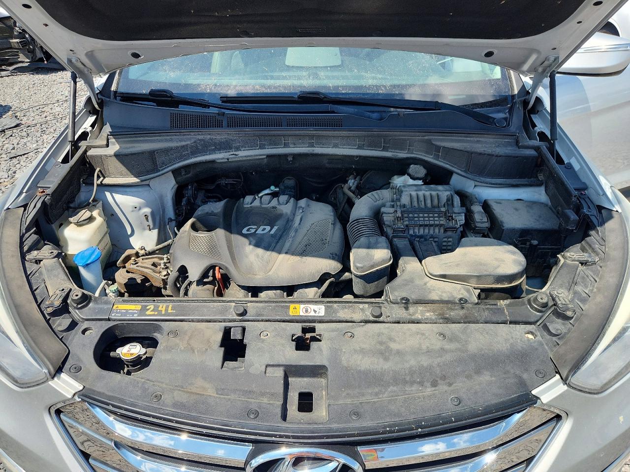 2014 Hyundai Santa Fe Sport 2.4l Silver vin: 5XYZUDLB5EG142328
