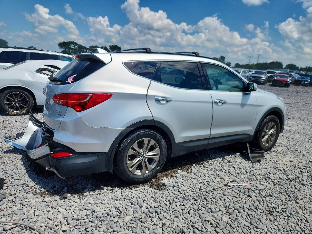 2014 Hyundai Santa Fe Sport 2.4l Silver vin: 5XYZUDLB5EG142328