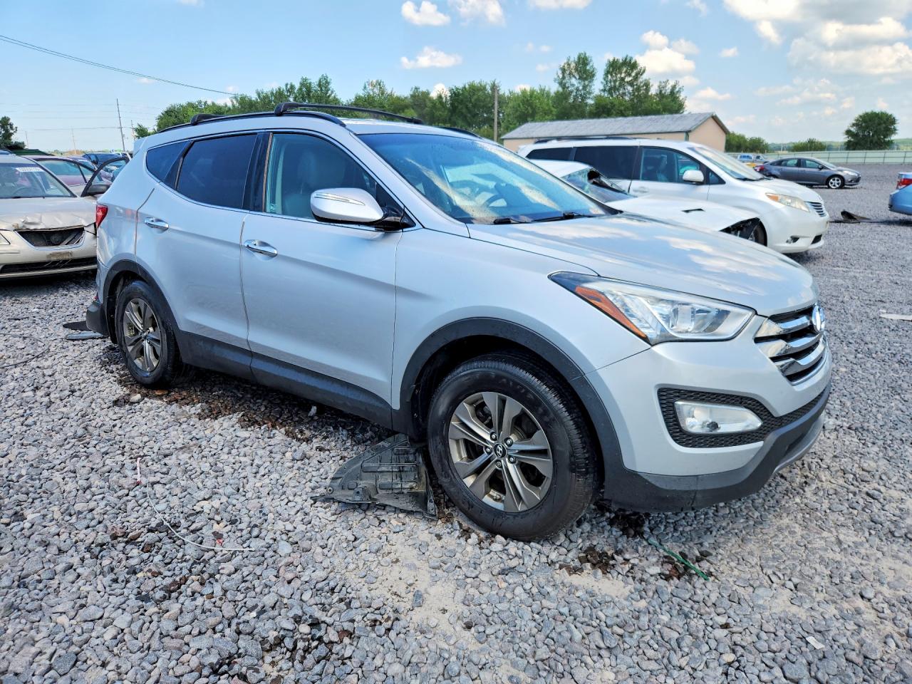 2014 Hyundai Santa Fe Sport 2.4l Silver vin: 5XYZUDLB5EG142328