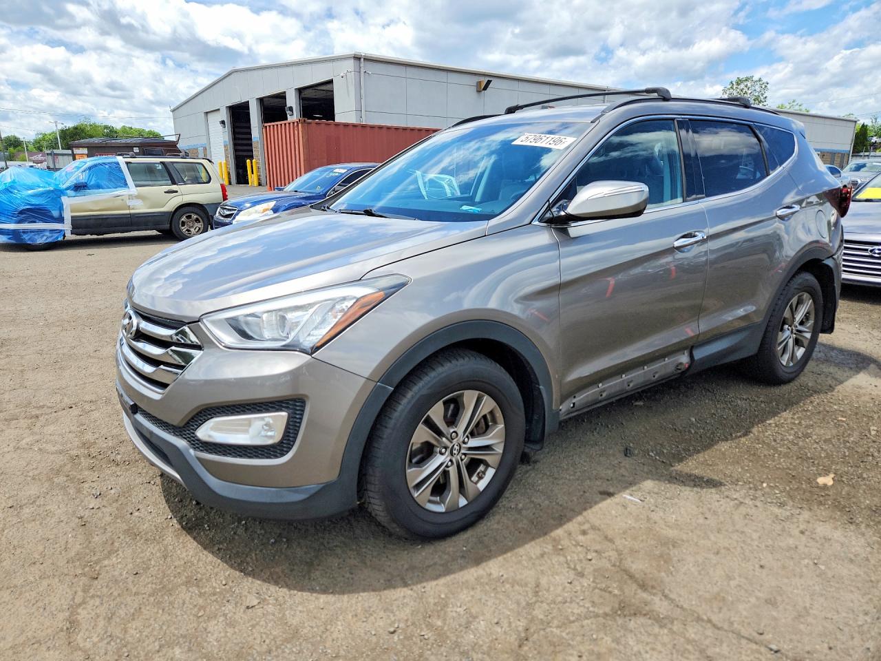 2014 Hyundai Santa Fe Sport 2.4l Gray vin: 5XYZUDLB5EG218372
