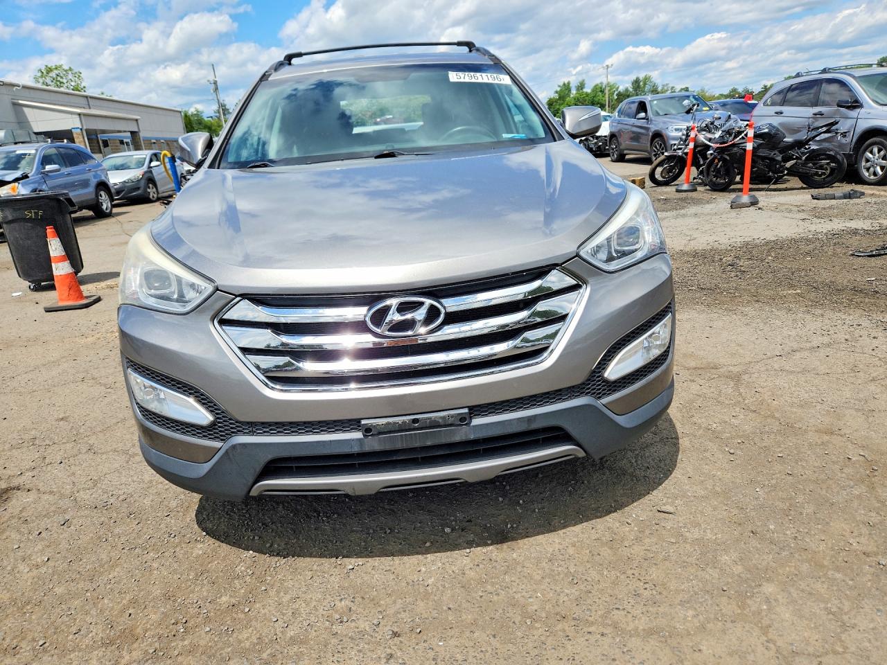 2014 Hyundai Santa Fe Sport 2.4l Gray vin: 5XYZUDLB5EG218372