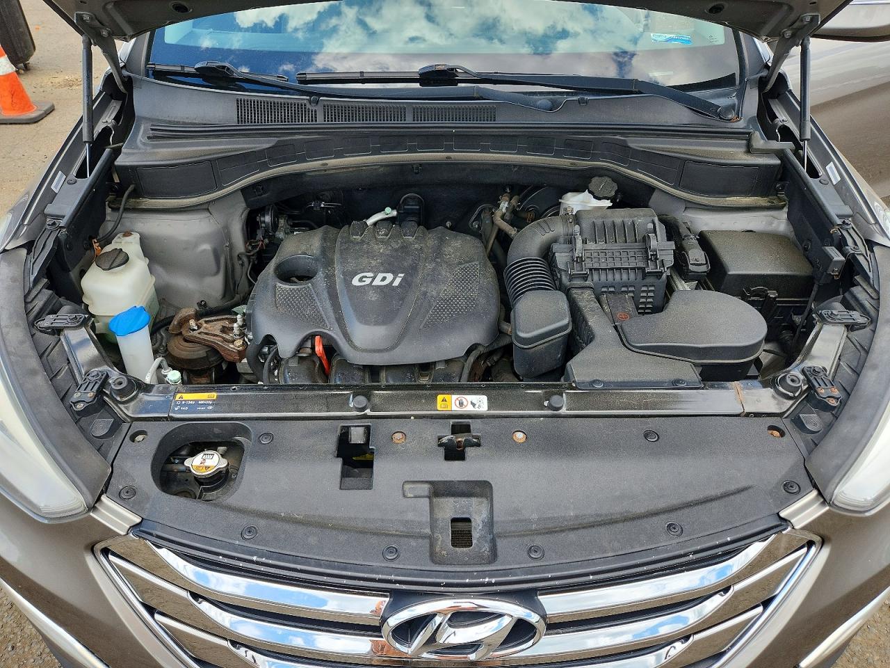 2014 Hyundai Santa Fe Sport 2.4l Gray vin: 5XYZUDLB5EG218372