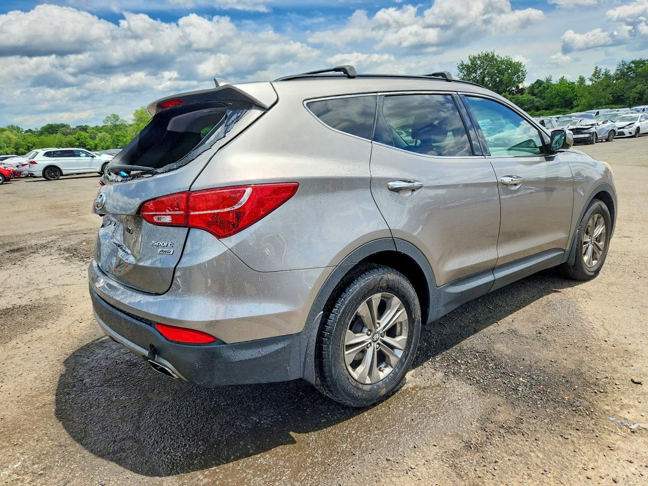 2014 Hyundai Santa Fe Sport 2.4l Gray vin: 5XYZUDLB5EG218372