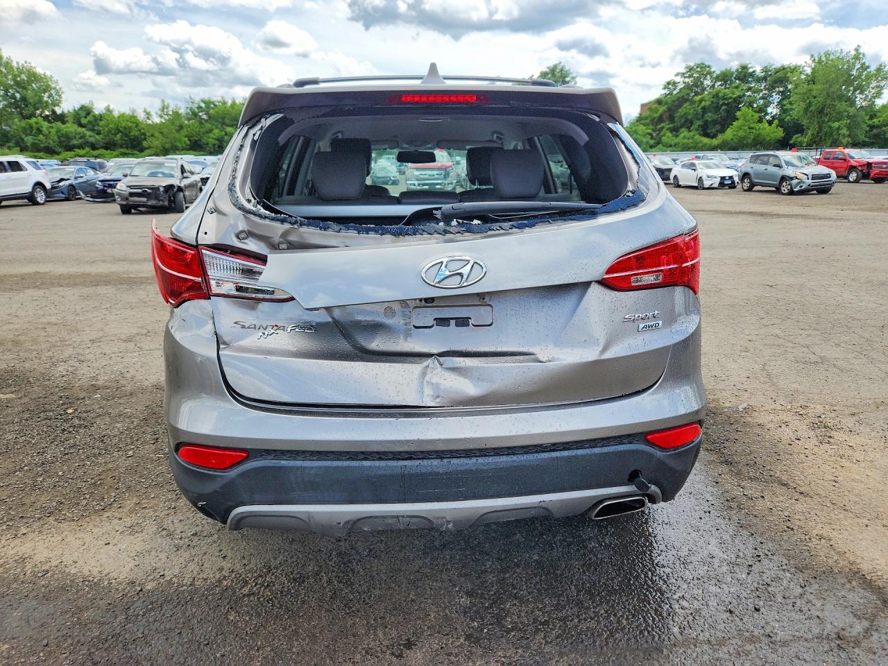 2014 Hyundai Santa Fe Sport 2.4l Gray vin: 5XYZUDLB5EG218372