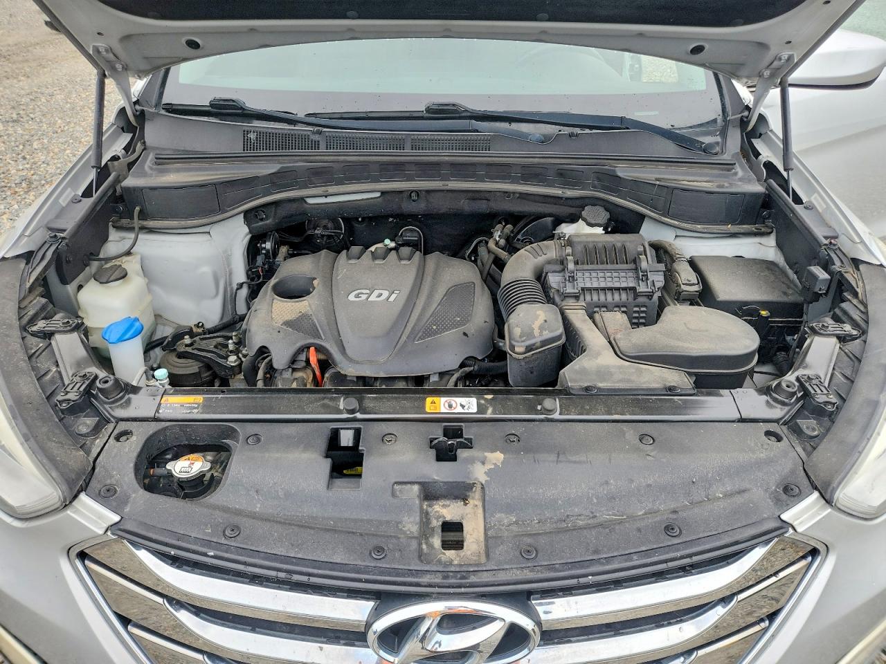 2014 Hyundai Santa Fe Sport 2.4l Silver vin: 5XYZUDLB5EG221515