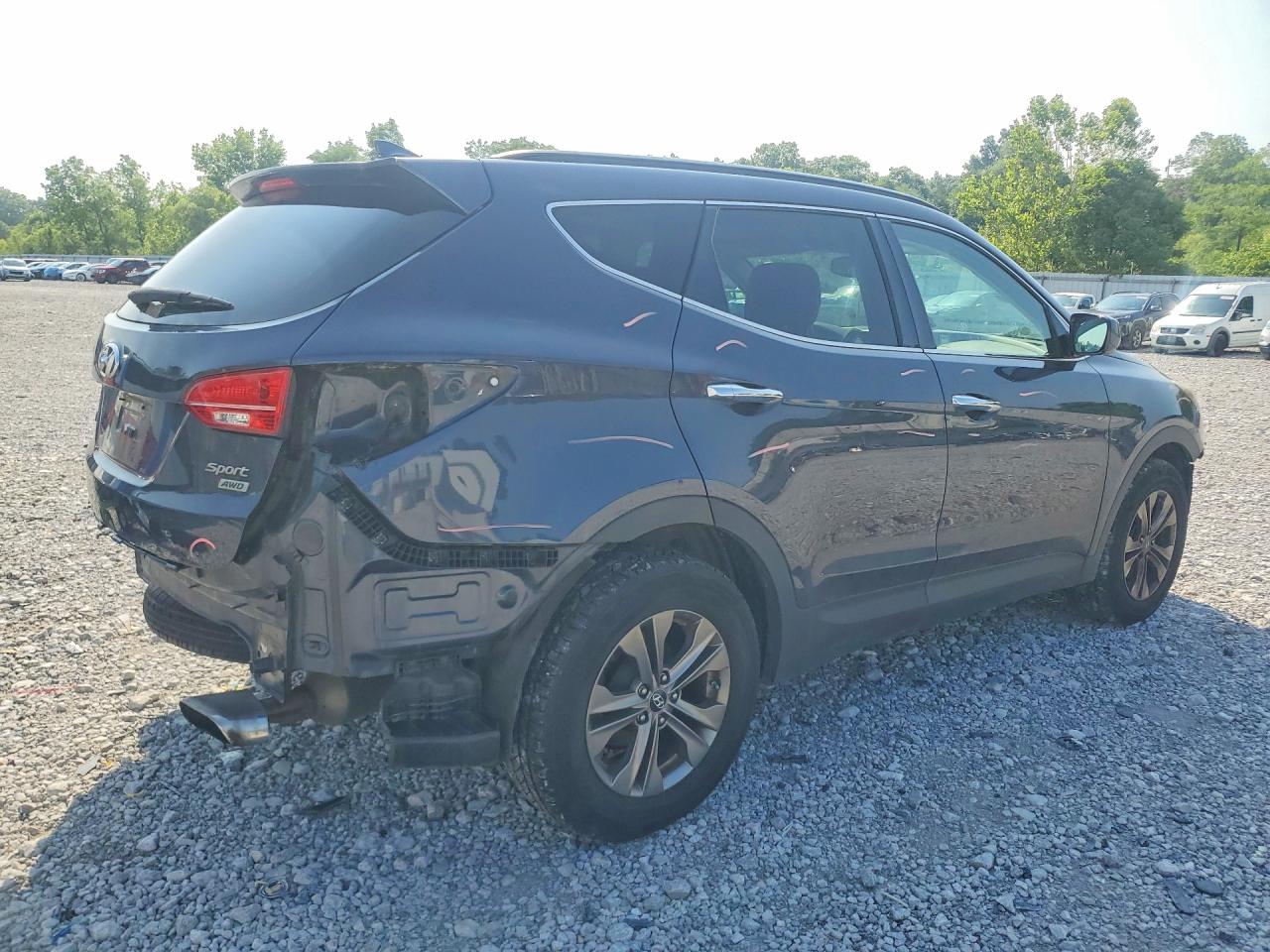 2014 Hyundai Santa Fe Sport 2.4l Blue vin: 5XYZUDLB5EG227850