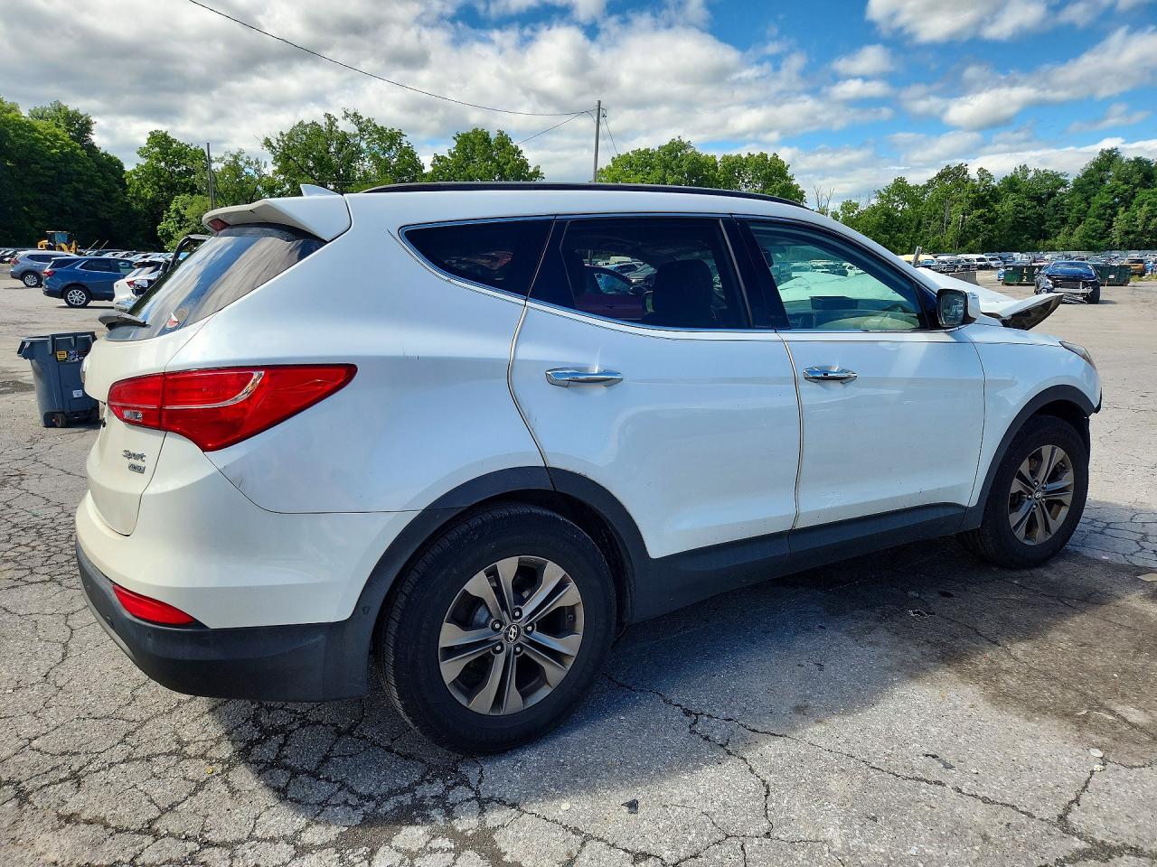 2014 Hyundai Santa Fe Sport 2.4l White vin: 5XYZUDLB5EG228027