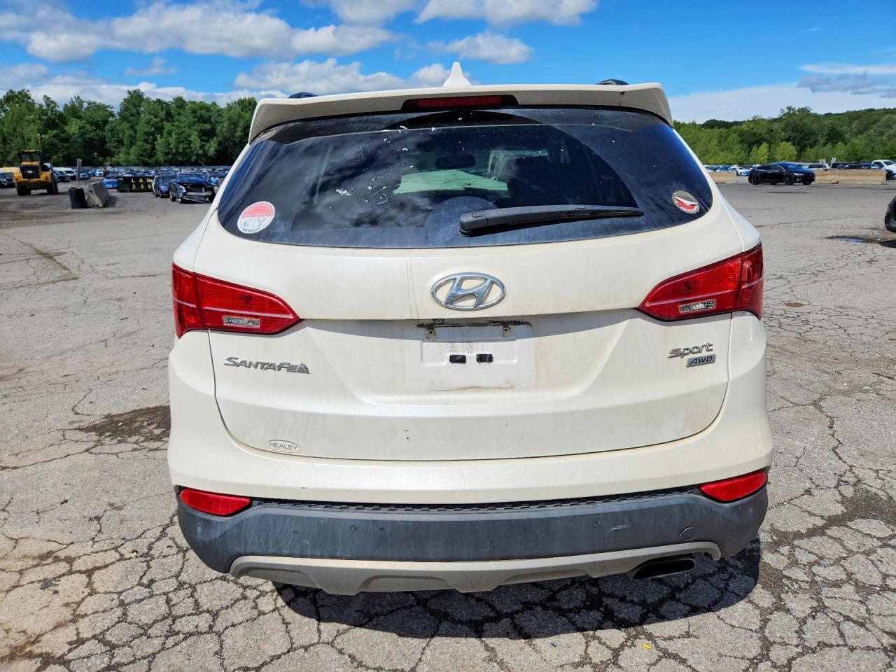 2014 Hyundai Santa Fe Sport 2.4l White vin: 5XYZUDLB5EG228027