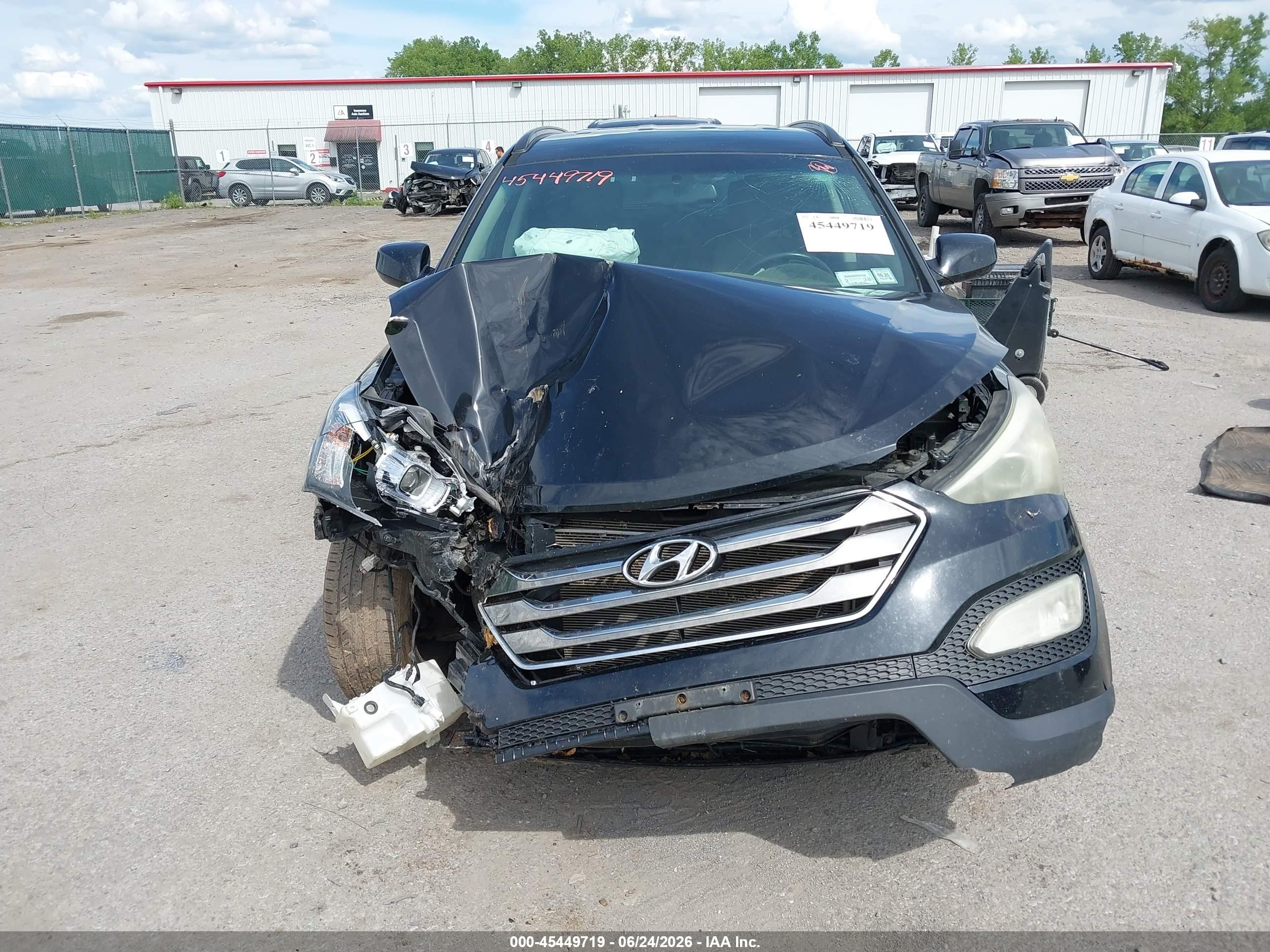 2014 Hyundai Santa Fe Sport 2.4l Черный vin: 5XYZUDLB5EG229937