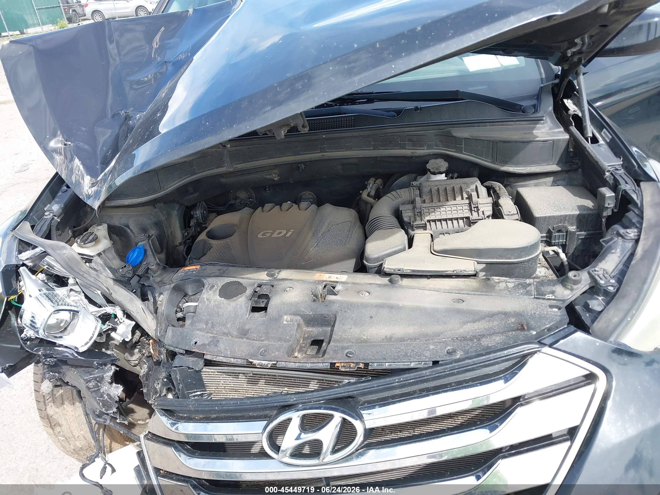 2014 Hyundai Santa Fe Sport 2.4l Черный vin: 5XYZUDLB5EG229937