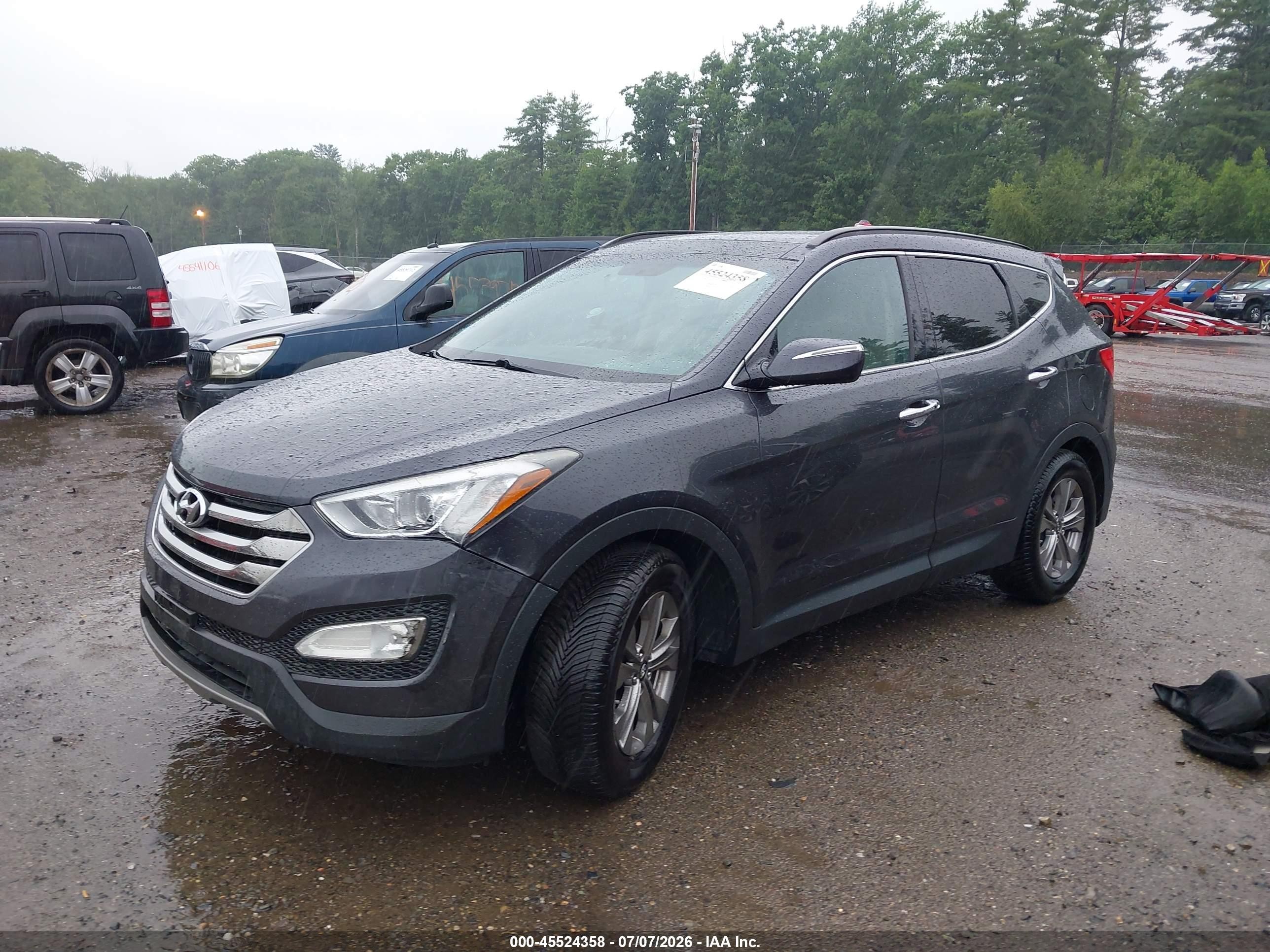 2015 Hyundai Santa Fe Sport 2.4l Gray vin: 5XYZUDLB5FG298029