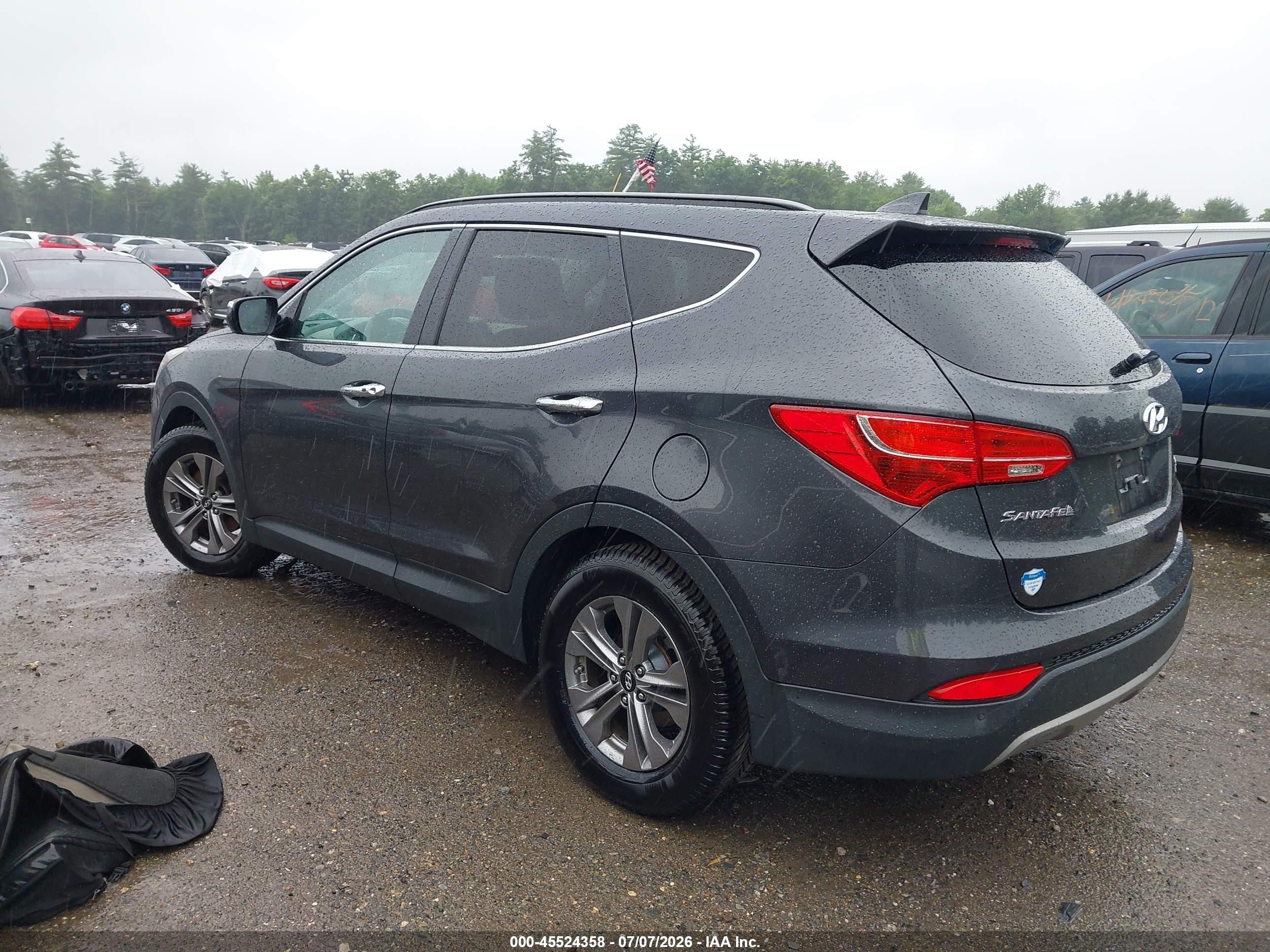 2015 Hyundai Santa Fe Sport 2.4l Gray vin: 5XYZUDLB5FG298029