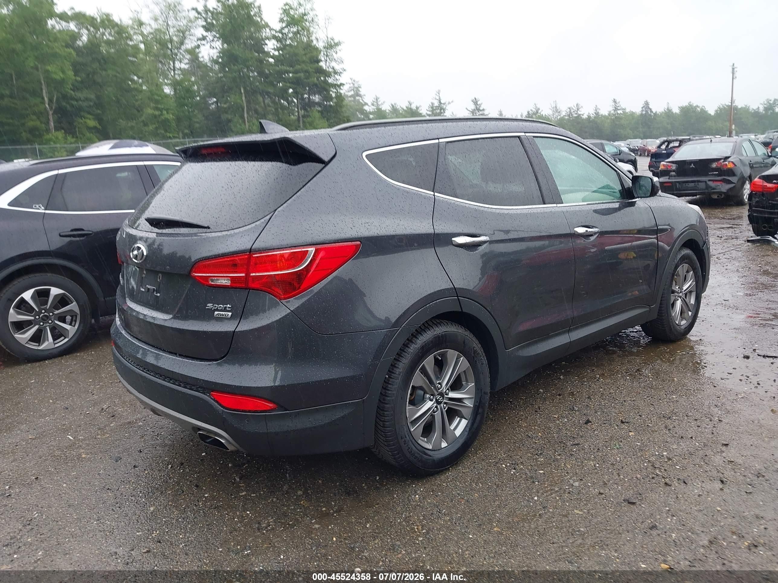 2015 Hyundai Santa Fe Sport 2.4l Gray vin: 5XYZUDLB5FG298029