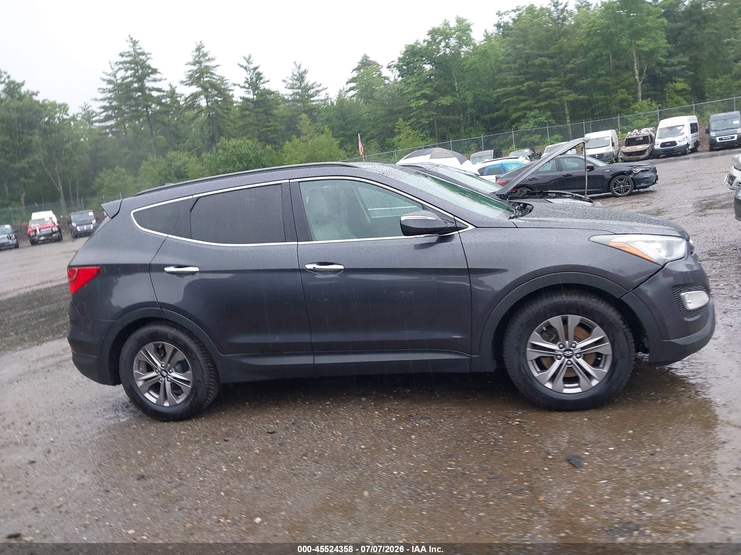 2015 Hyundai Santa Fe Sport 2.4l Gray vin: 5XYZUDLB5FG298029