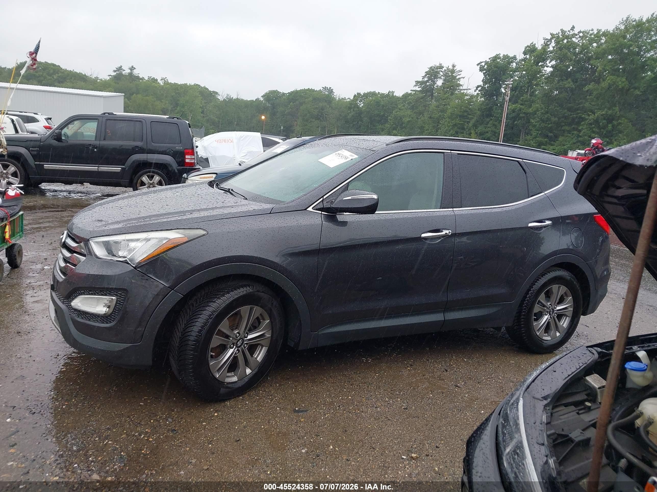 2015 Hyundai Santa Fe Sport 2.4l Gray vin: 5XYZUDLB5FG298029