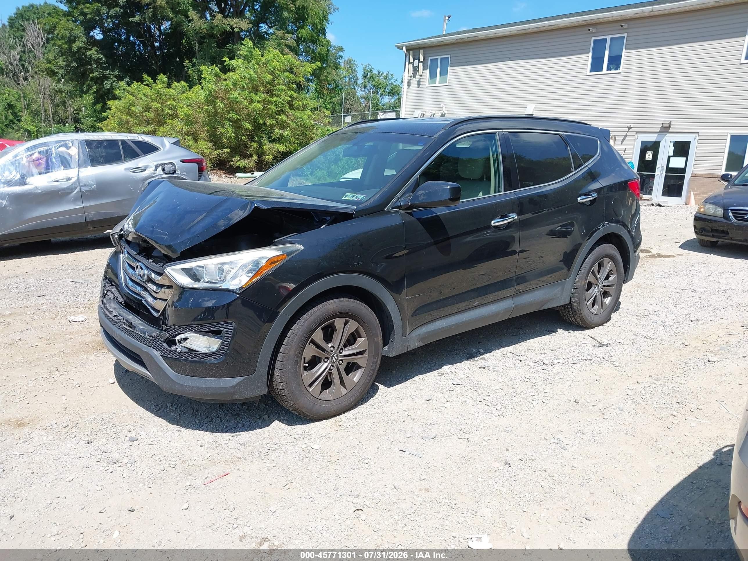 2013 Hyundai Santa Fe Sport Black vin: 5XYZUDLB6DG010645