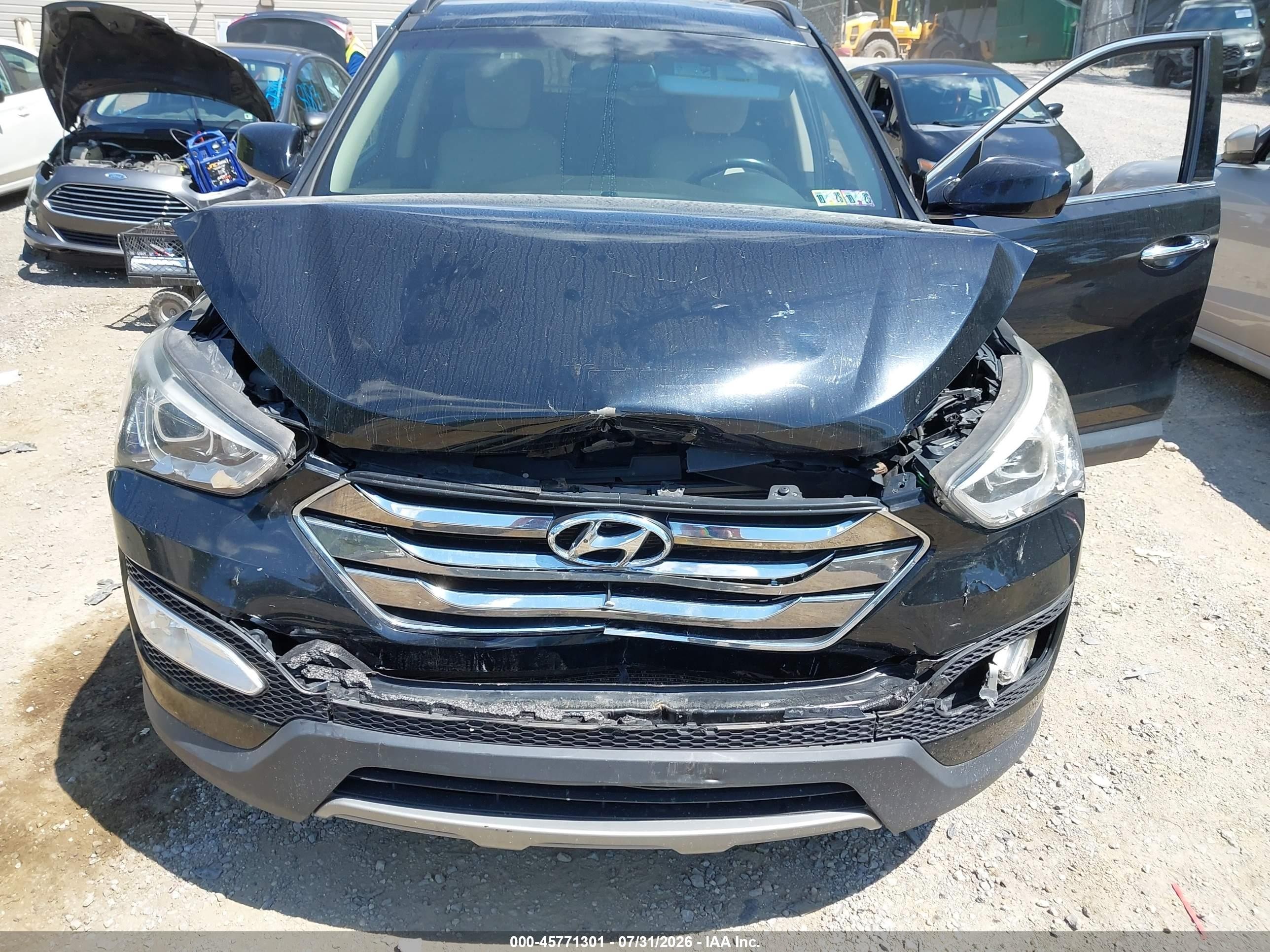 2013 Hyundai Santa Fe Sport Black vin: 5XYZUDLB6DG010645