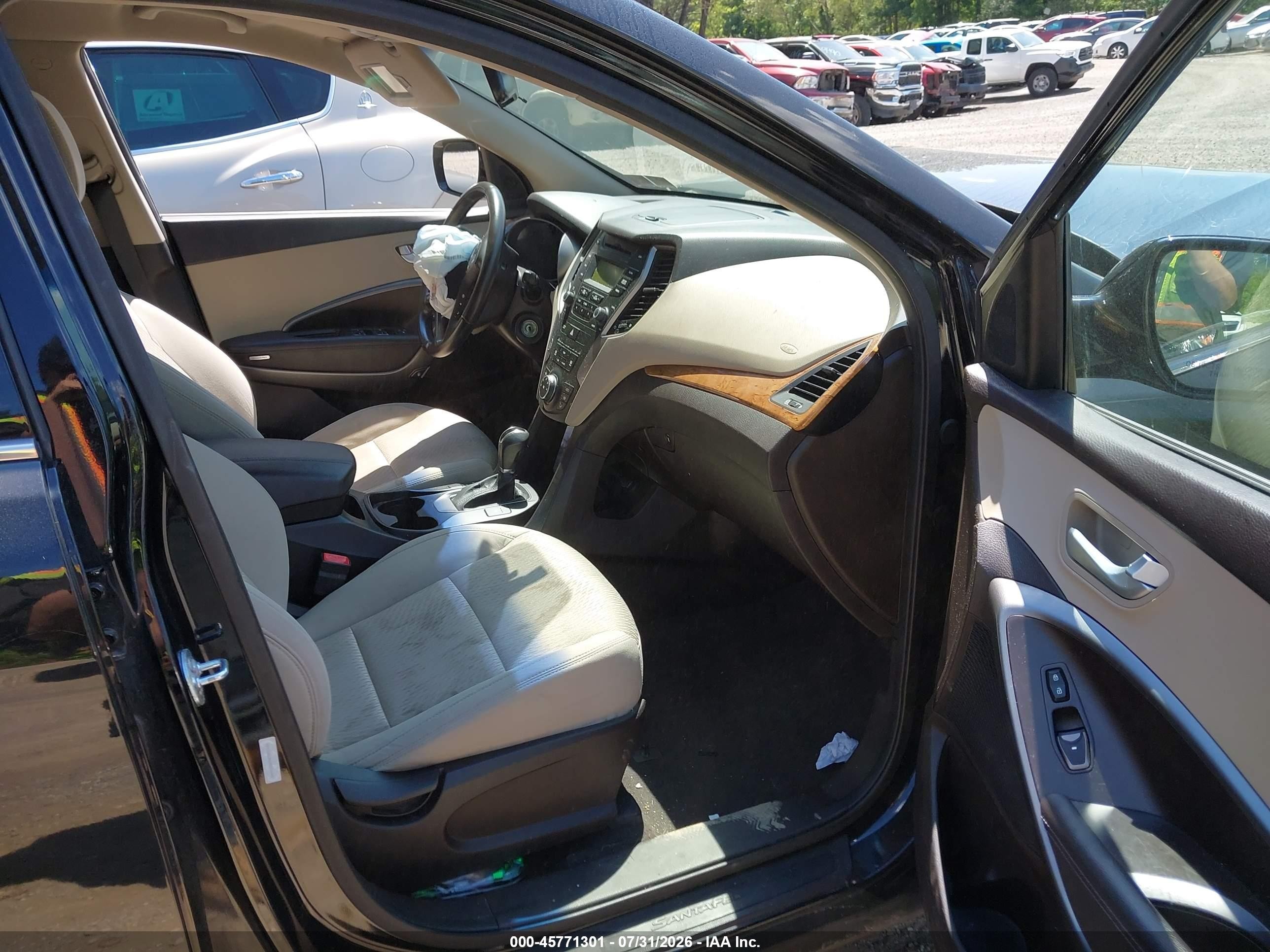 2013 Hyundai Santa Fe Sport Black vin: 5XYZUDLB6DG010645