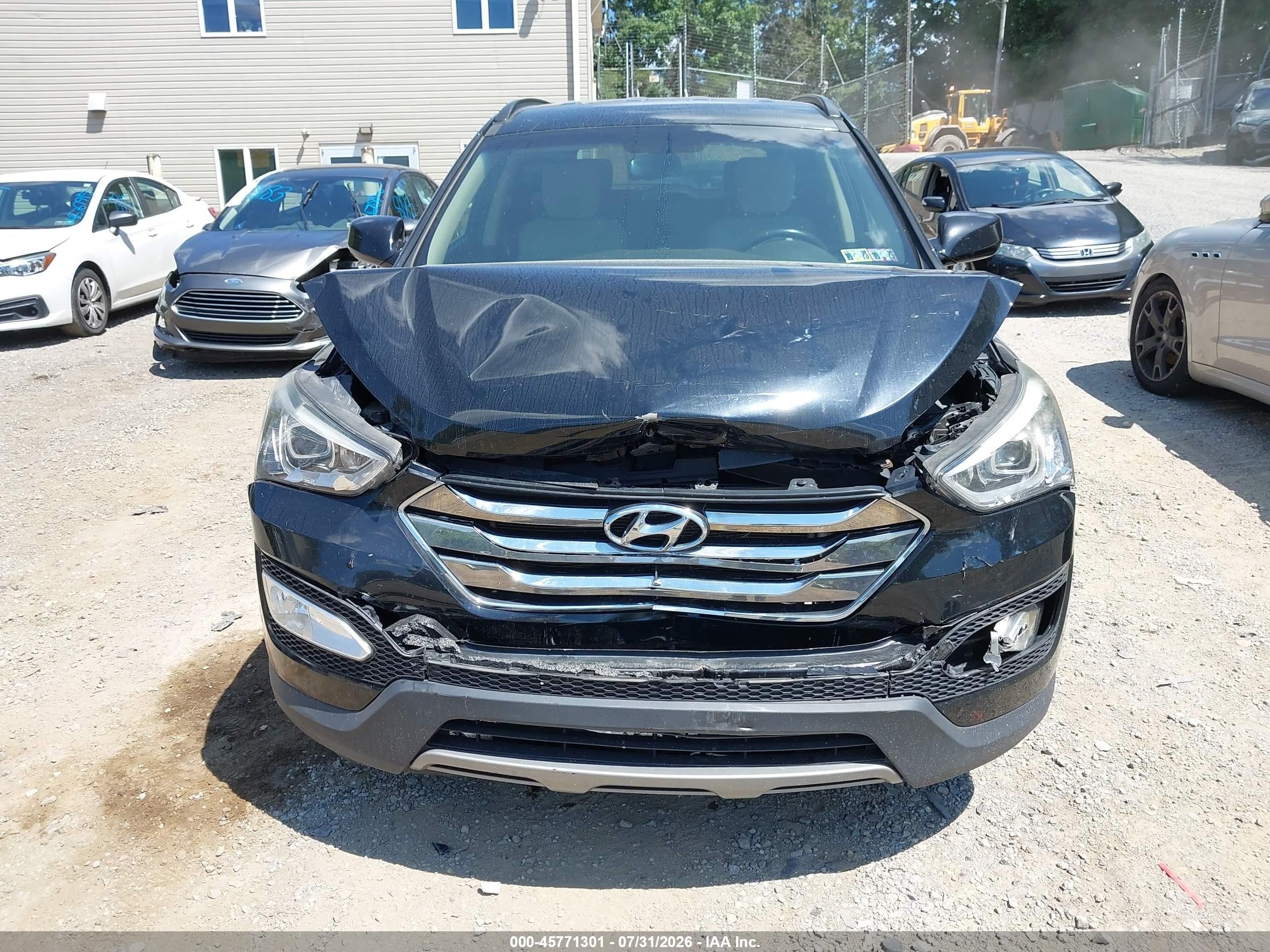 2013 Hyundai Santa Fe Sport Black vin: 5XYZUDLB6DG010645