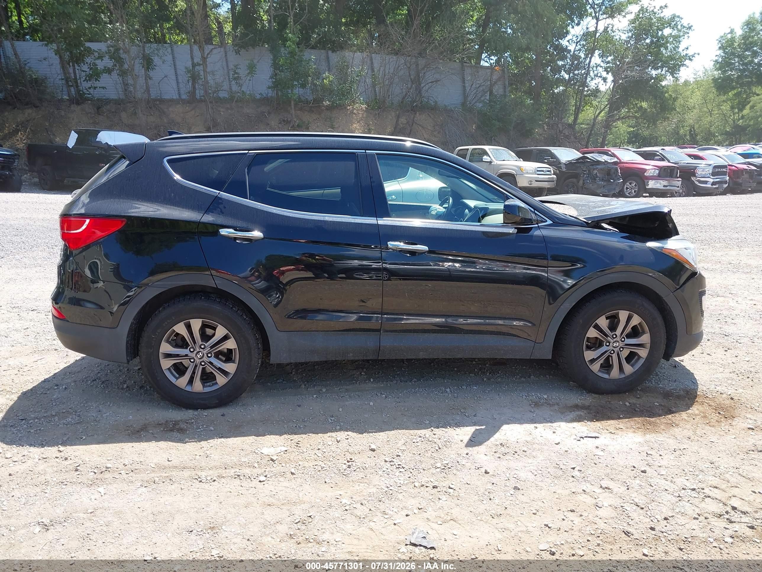 2013 Hyundai Santa Fe Sport Black vin: 5XYZUDLB6DG010645