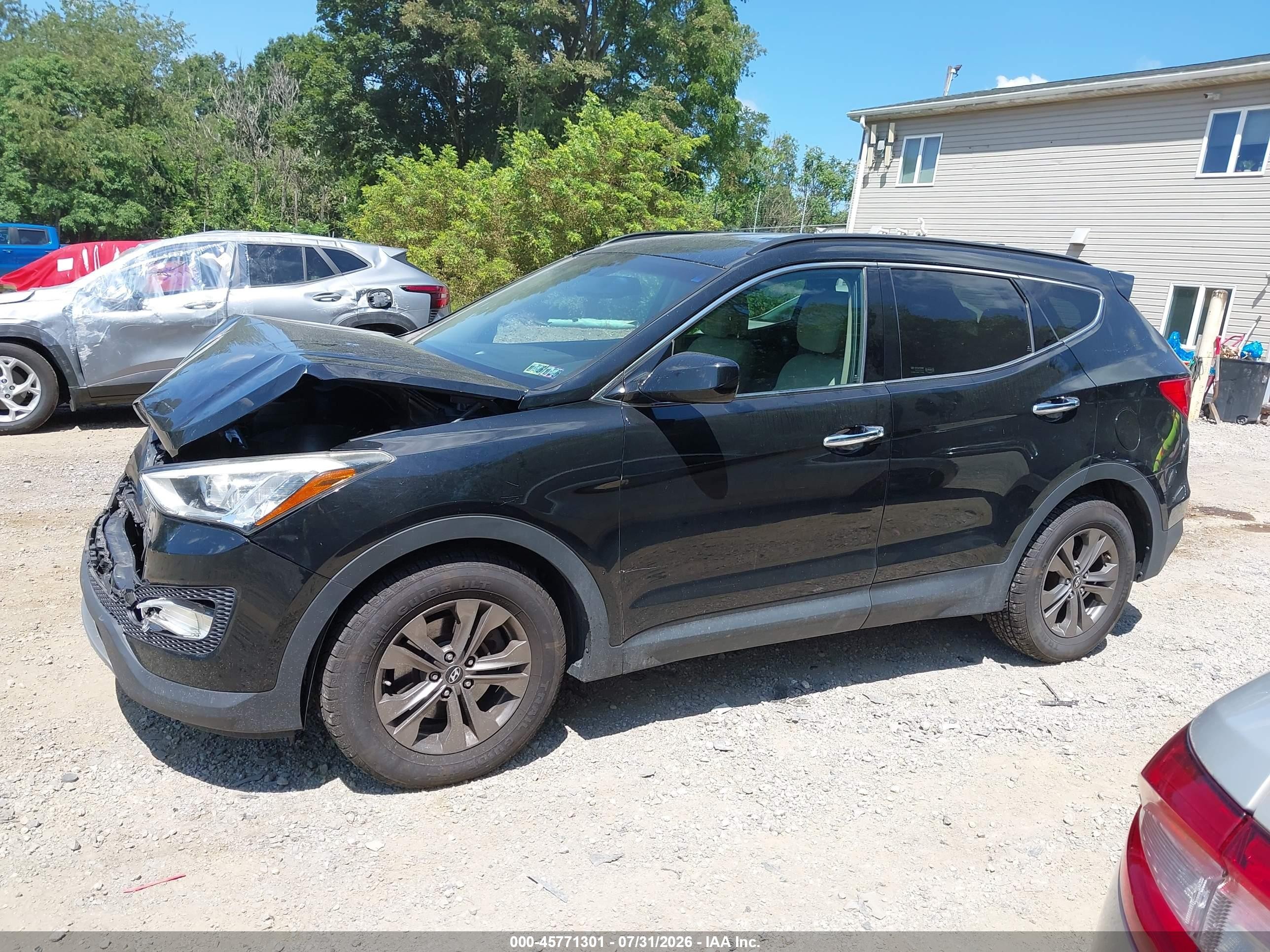 2013 Hyundai Santa Fe Sport Black vin: 5XYZUDLB6DG010645