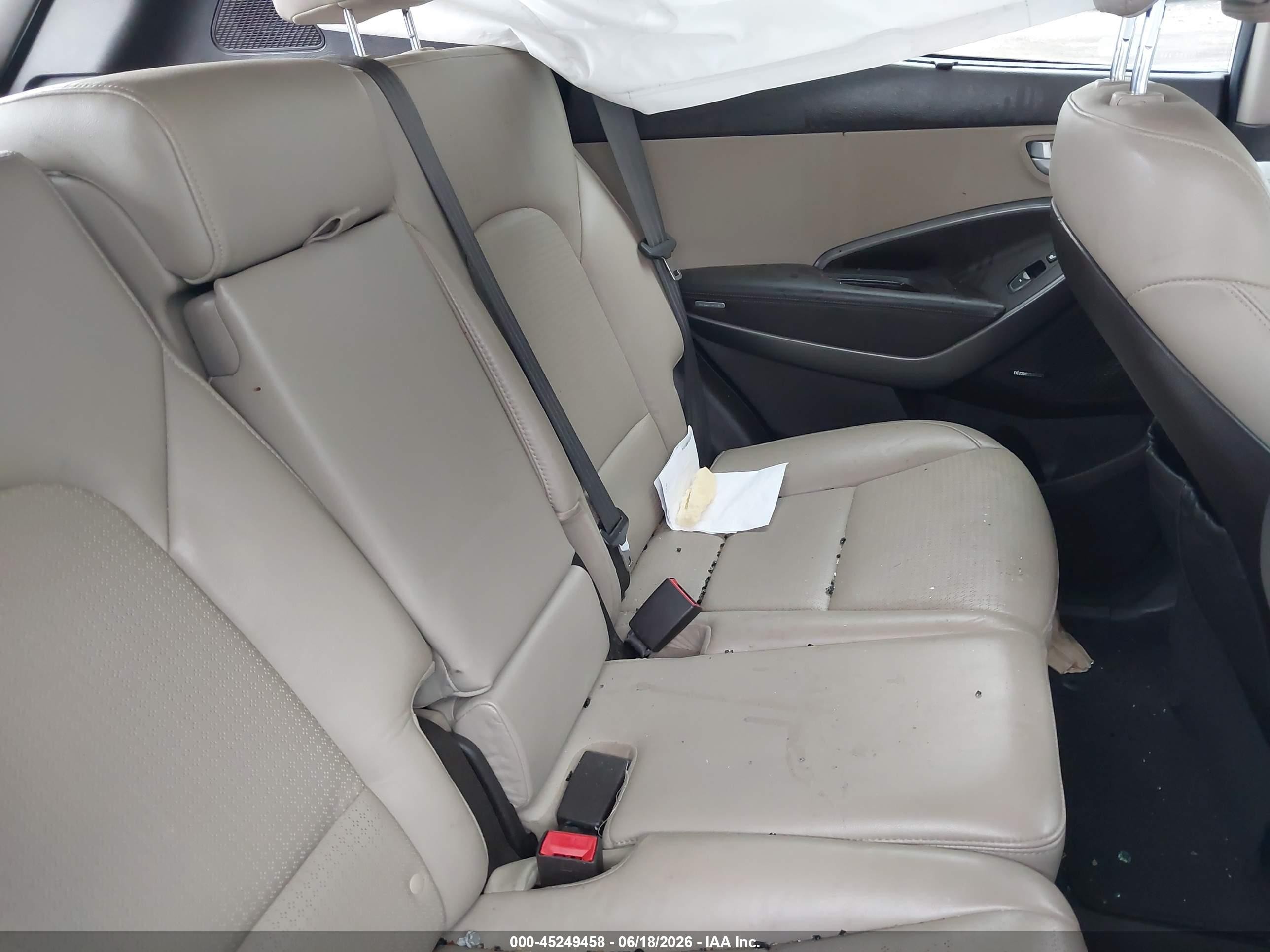 2013 Hyundai Santa Fe Sport White vin: 5XYZUDLB6DG043466