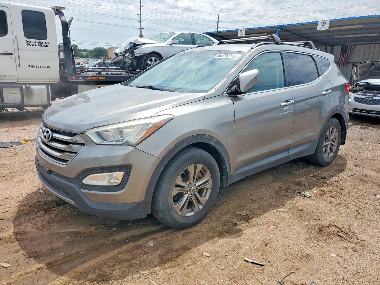 2013 Hyundai Santa Fe Sport 2.4l Gray vin: 5XYZUDLB6DG052233