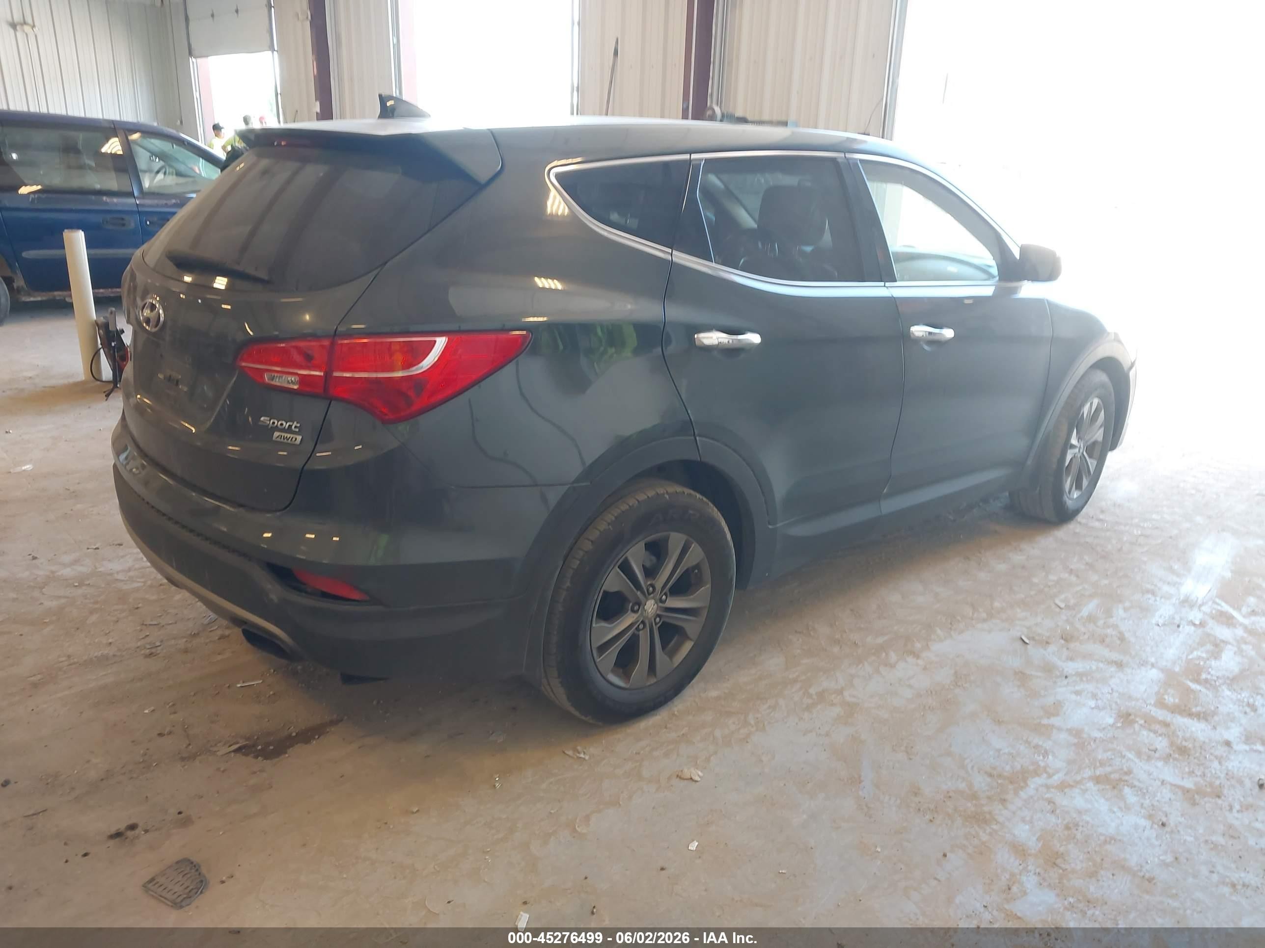 2013 Hyundai Santa Fe Sport Gray vin: 5XYZUDLB6DG083675