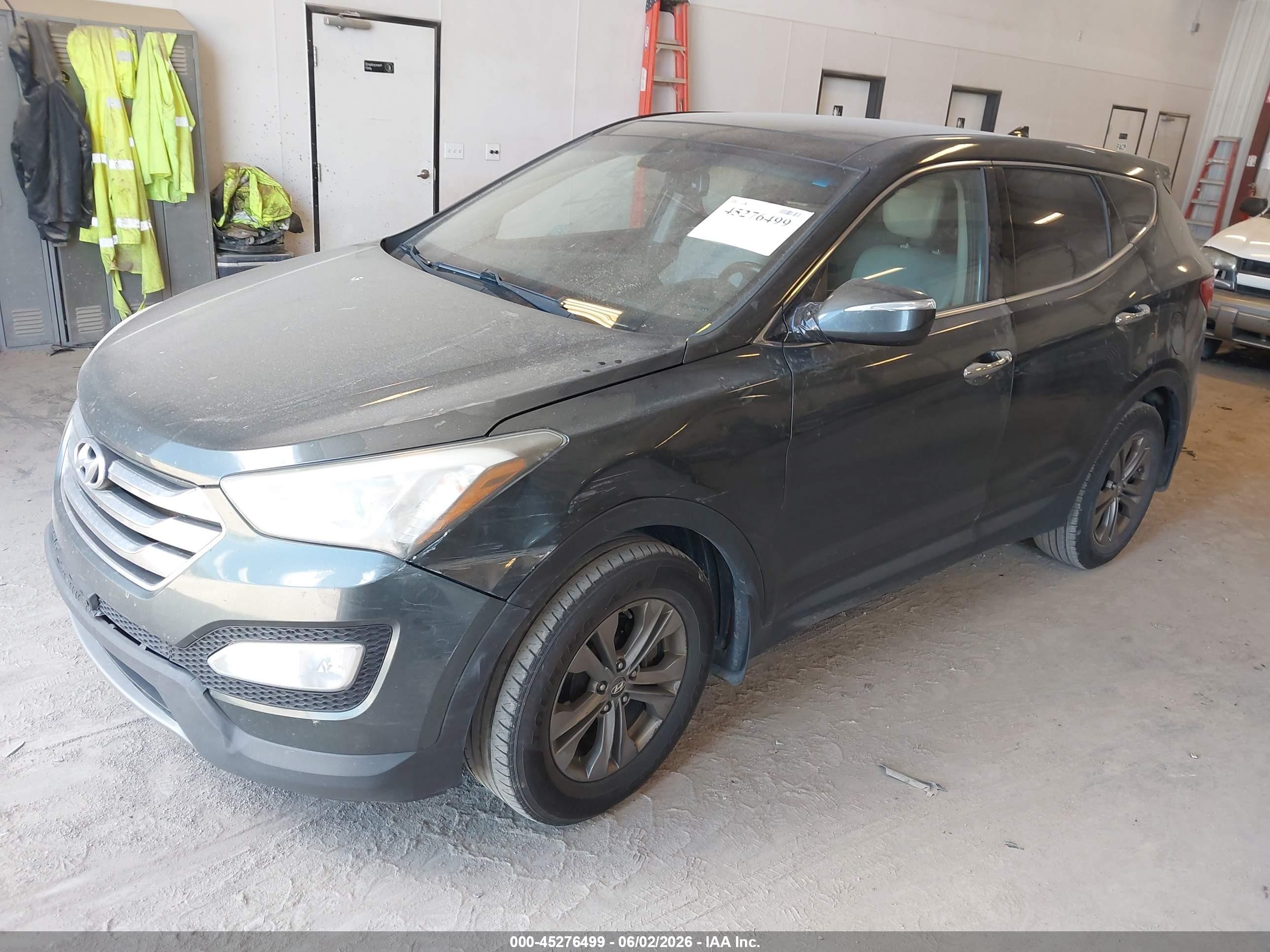 2013 Hyundai Santa Fe Sport Gray vin: 5XYZUDLB6DG083675