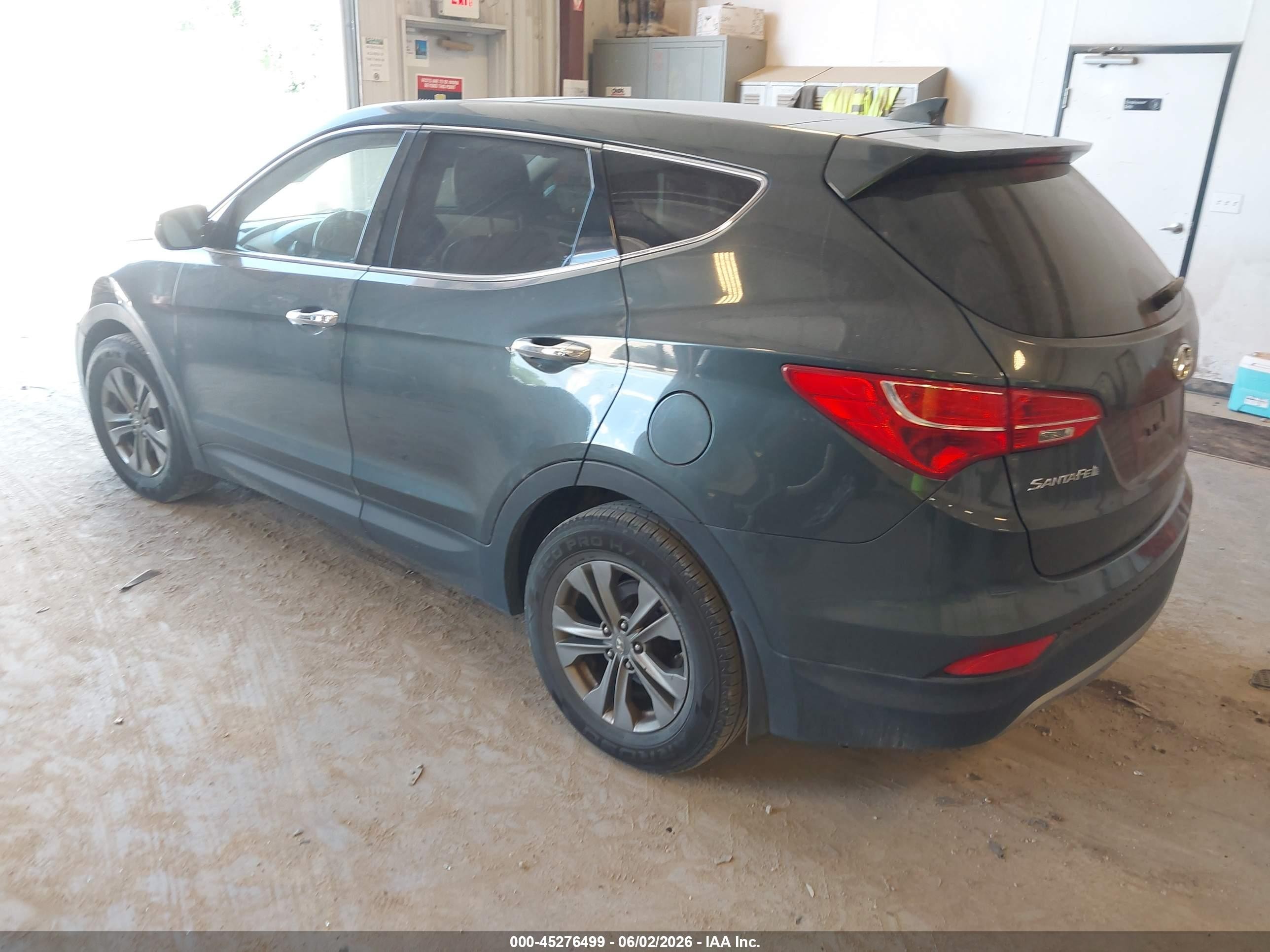 2013 Hyundai Santa Fe Sport Gray vin: 5XYZUDLB6DG083675
