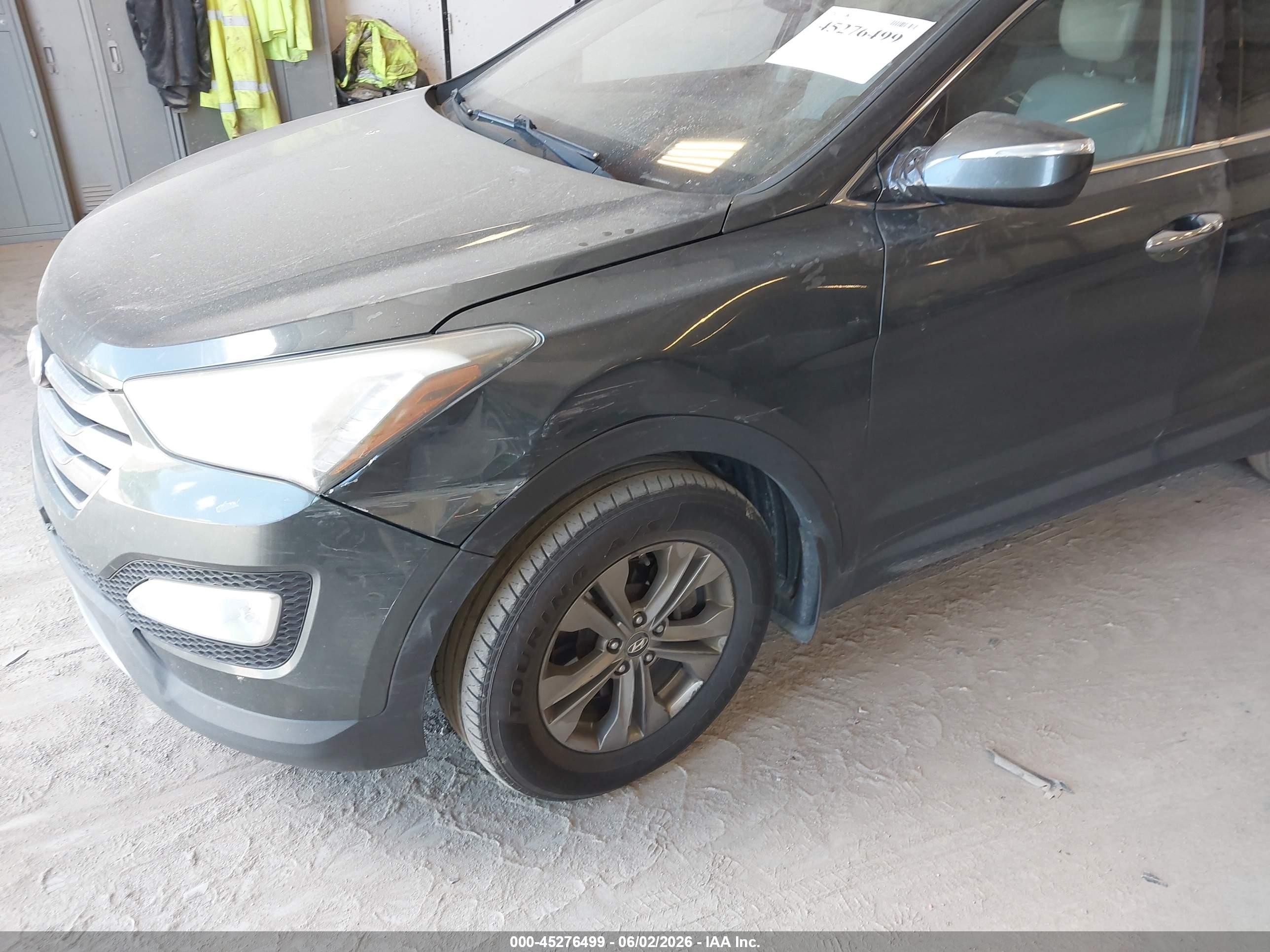 2013 Hyundai Santa Fe Sport Gray vin: 5XYZUDLB6DG083675