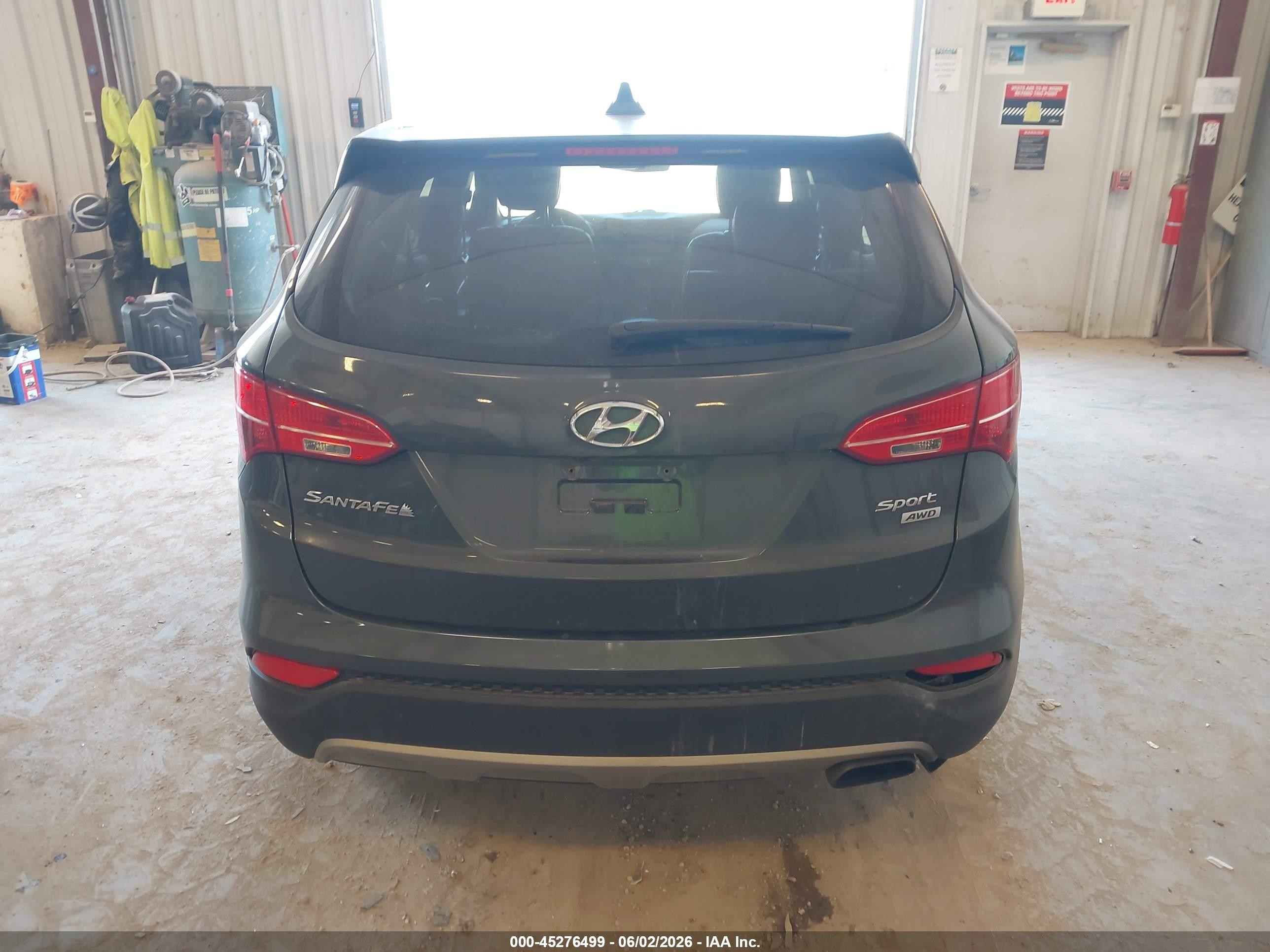 2013 Hyundai Santa Fe Sport Gray vin: 5XYZUDLB6DG083675