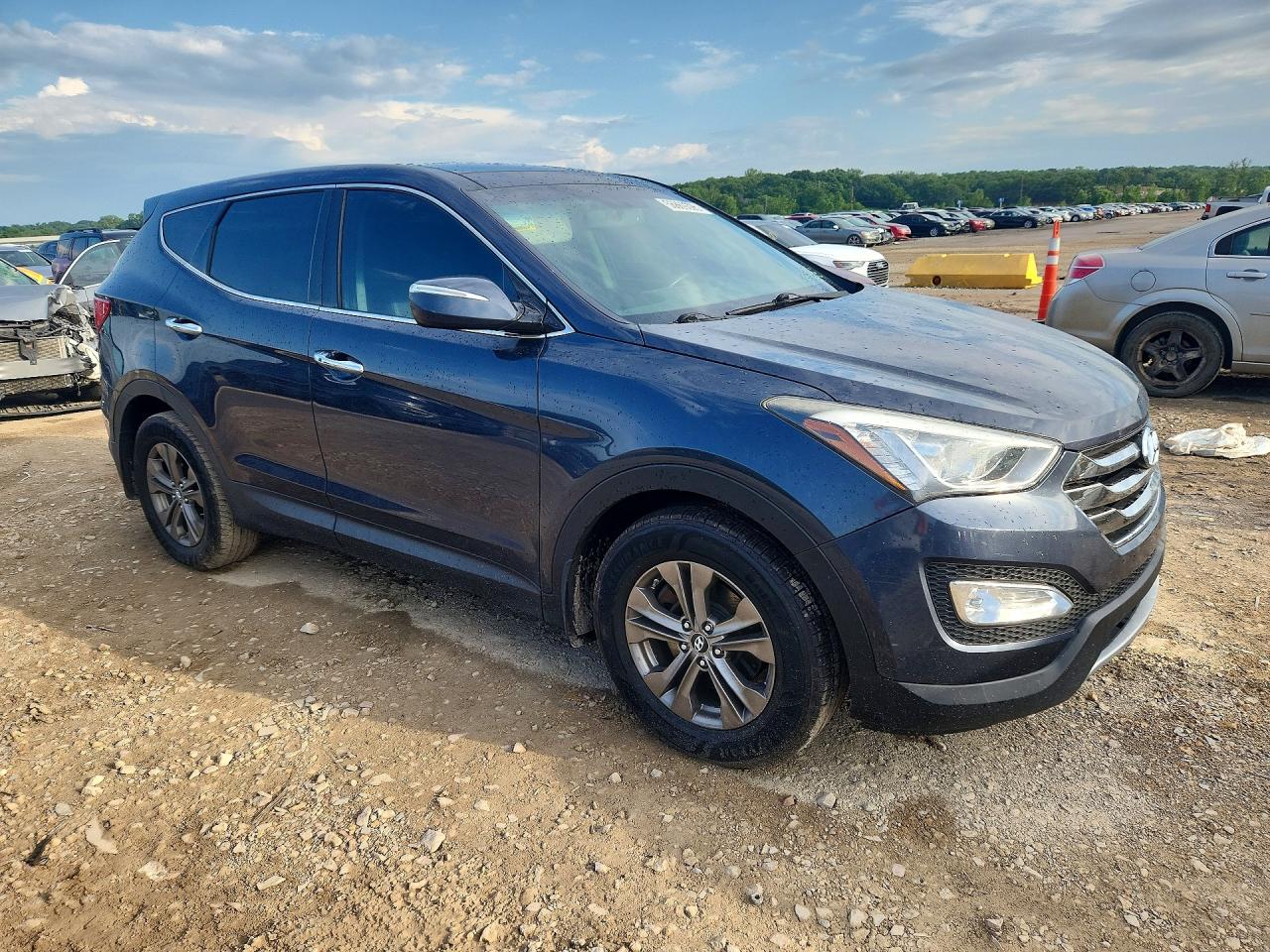 2013 Hyundai Santa Fe Sport 2.4l Blue vin: 5XYZUDLB6DG095468