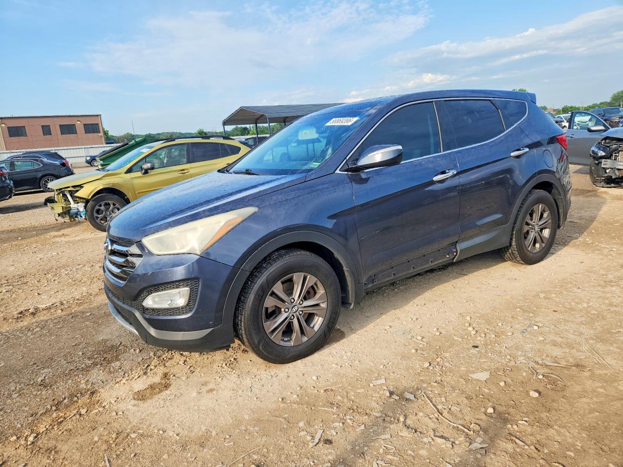 2013 Hyundai Santa Fe Sport 2.4l Blue vin: 5XYZUDLB6DG095468