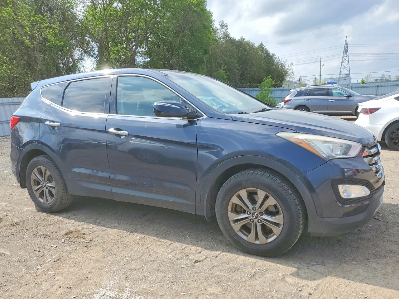 2013 Hyundai Santa Fe Sport 2.4l Charcoal vin: 5XYZUDLB6DG101866