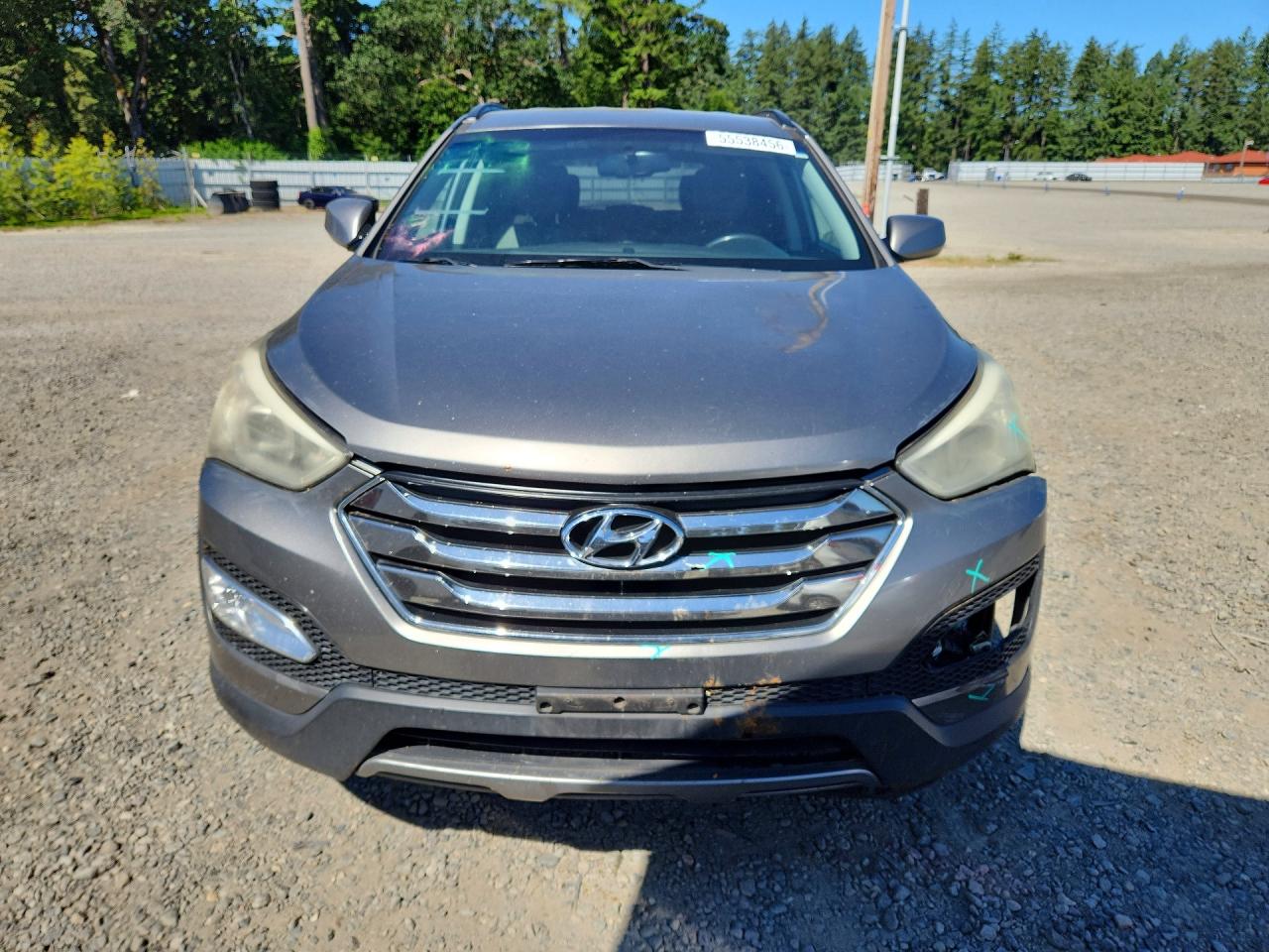 2014 Hyundai Santa Fe Sport 2.4l Silver vin: 5XYZUDLB6EG129152