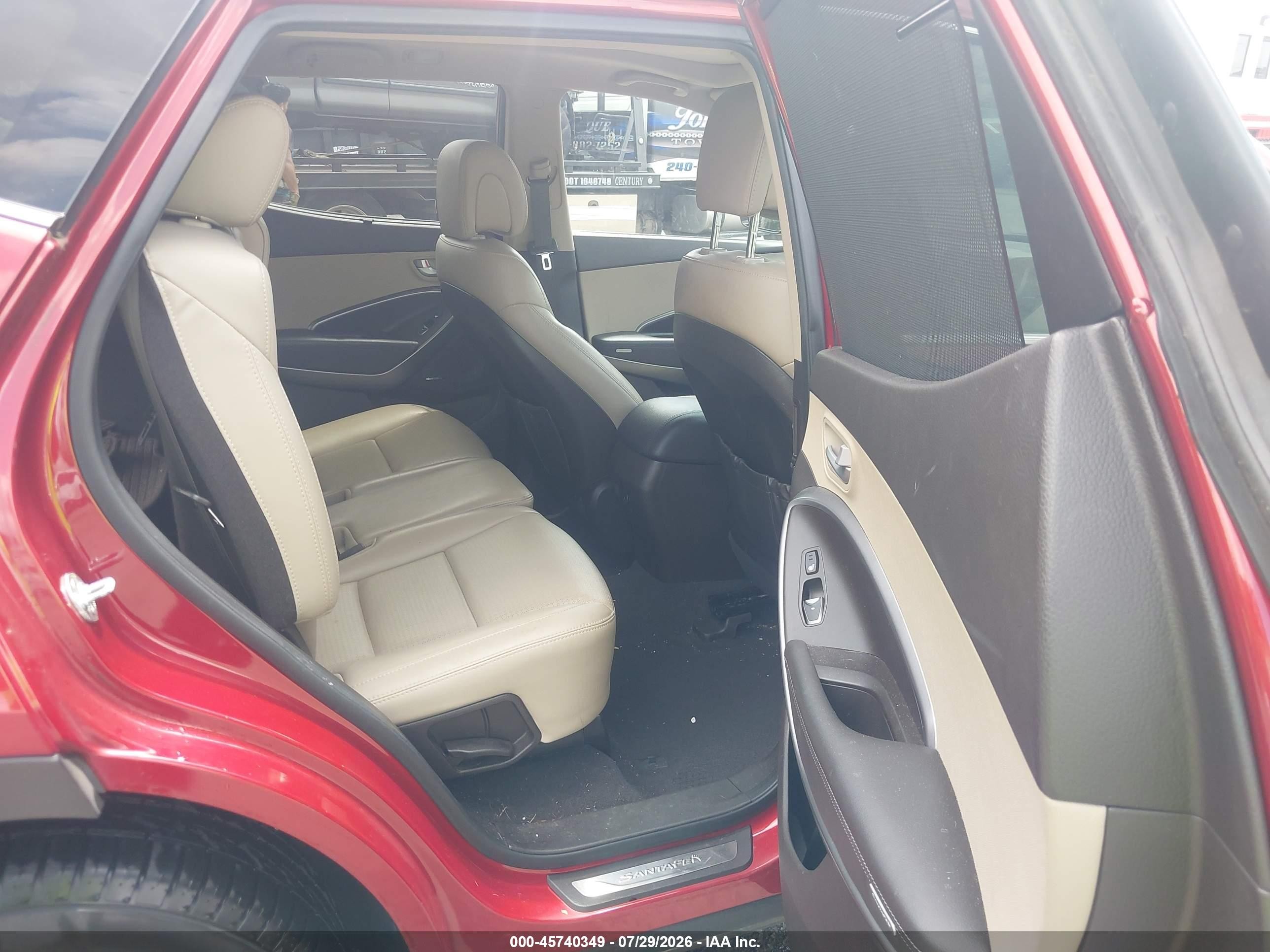 2014 Hyundai Santa Fe Sport 2.4l Red vin: 5XYZUDLB6EG137168